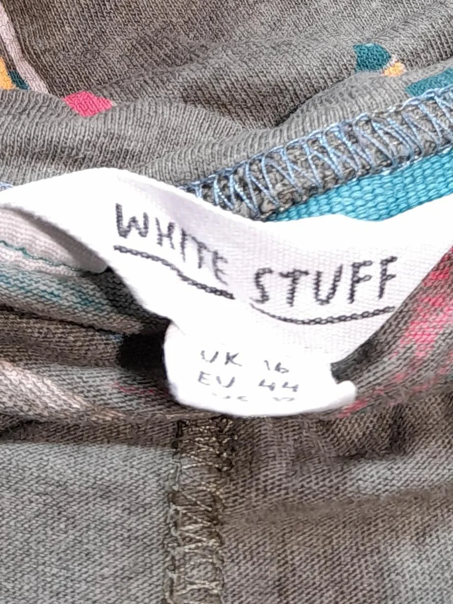 White Stuff Women's T-Shirt UK 16 Green Cotton with Viscose Basic - Image 5