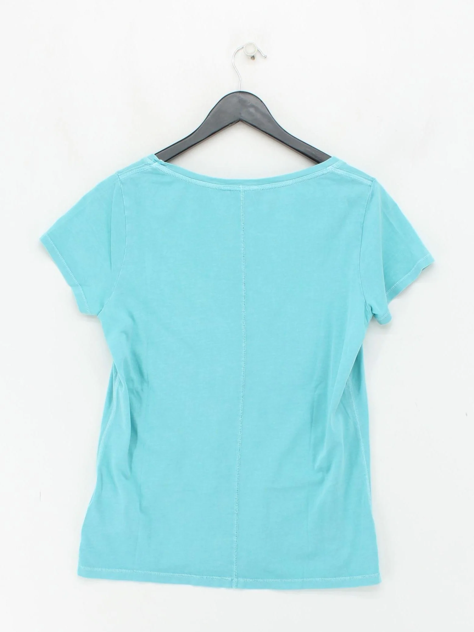 White Stuff Women's T-Shirt UK 2 Blue 100% Cotton Short Sleeve Round Neck Basic - Image 2