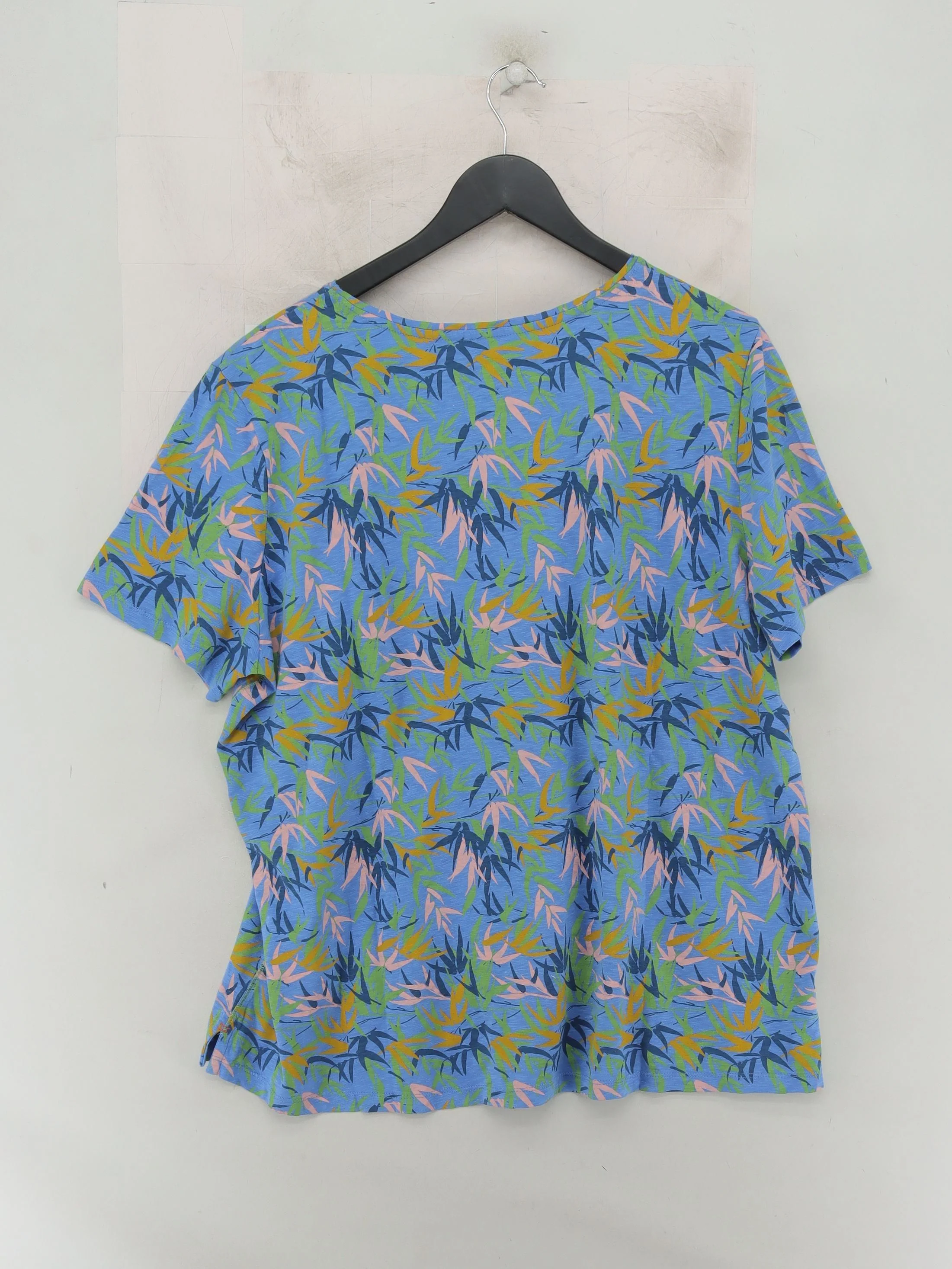 White Stuff Women's T-Shirt UK 22 Blue 100% Other Basic - Image 2