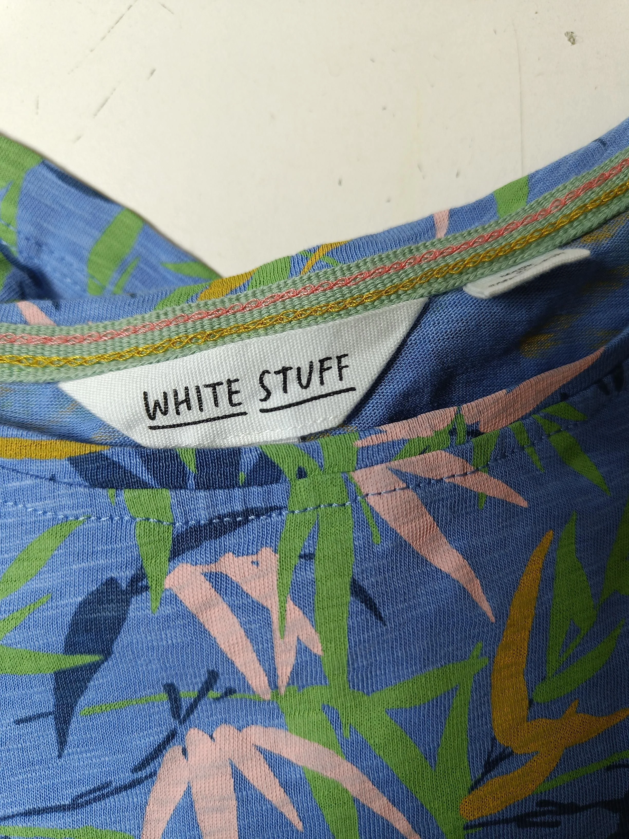 White Stuff Women's T-Shirt UK 22 Blue 100% Other Basic - Image 5