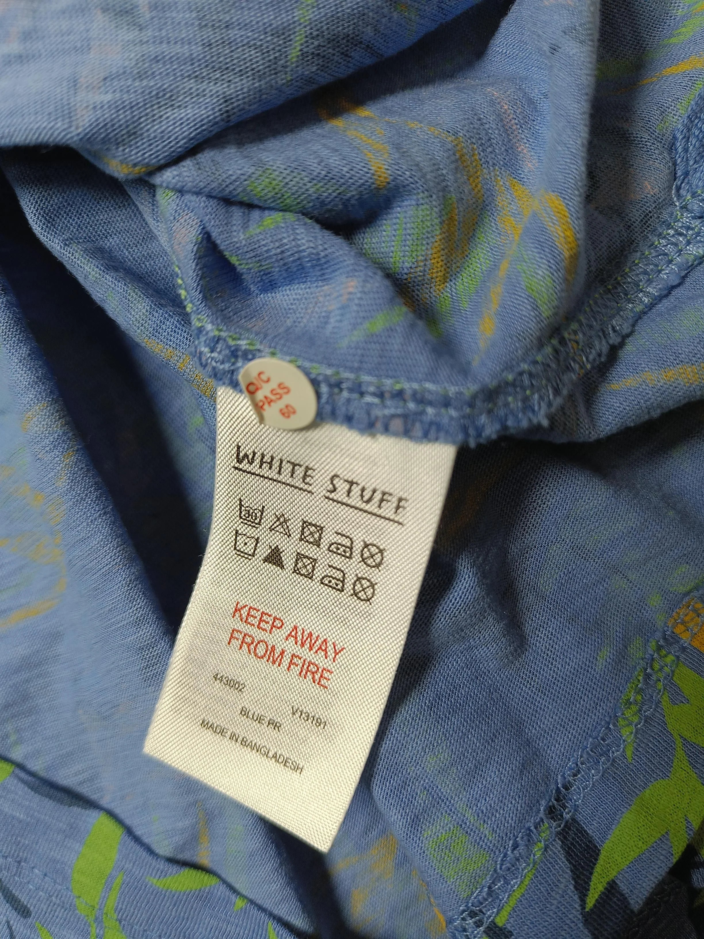 White Stuff Women's T-Shirt UK 22 Blue 100% Other Basic - Image 6