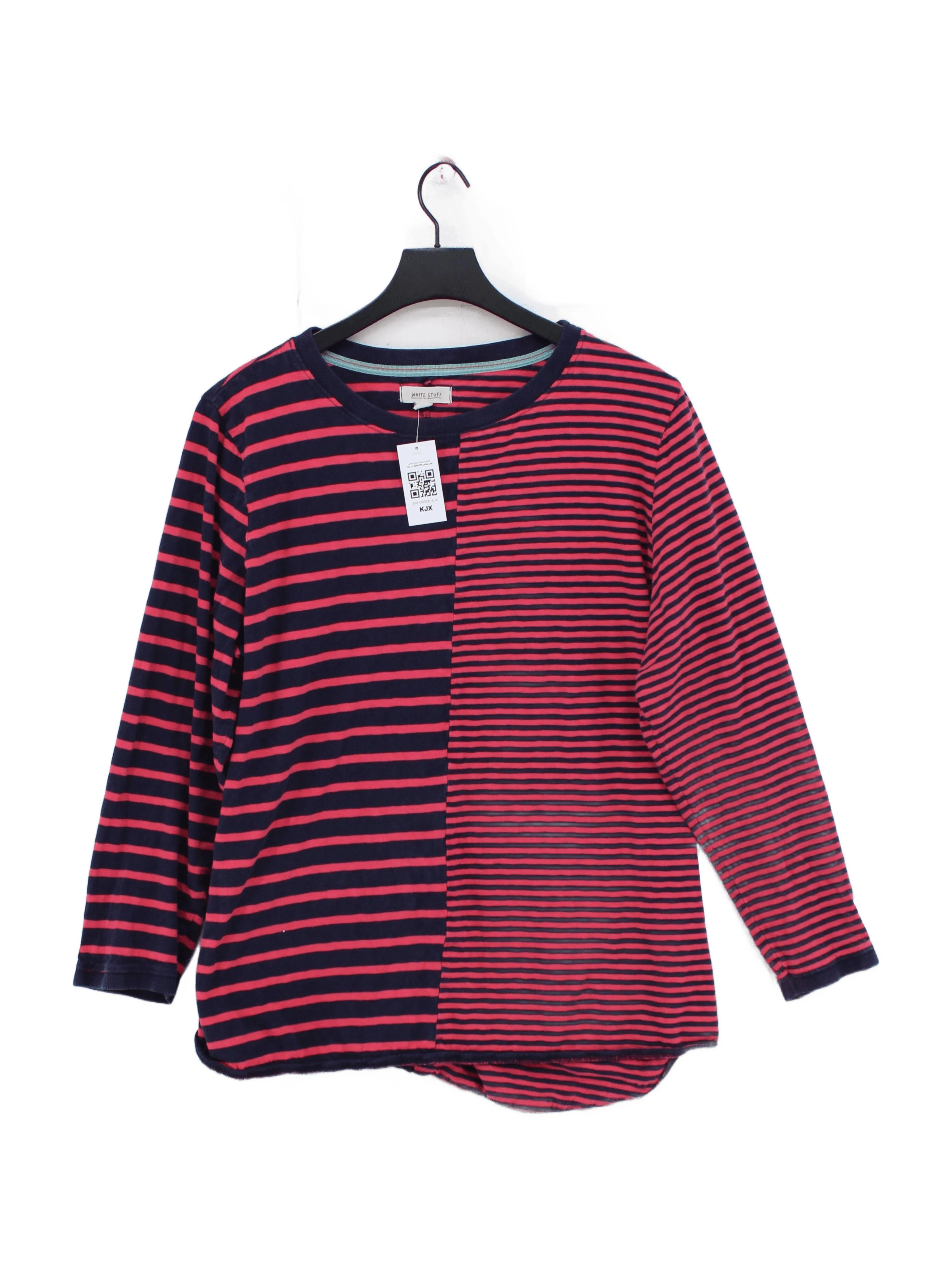 White Stuff Women's T-Shirt UK 22 Red 100% Cotton Basic