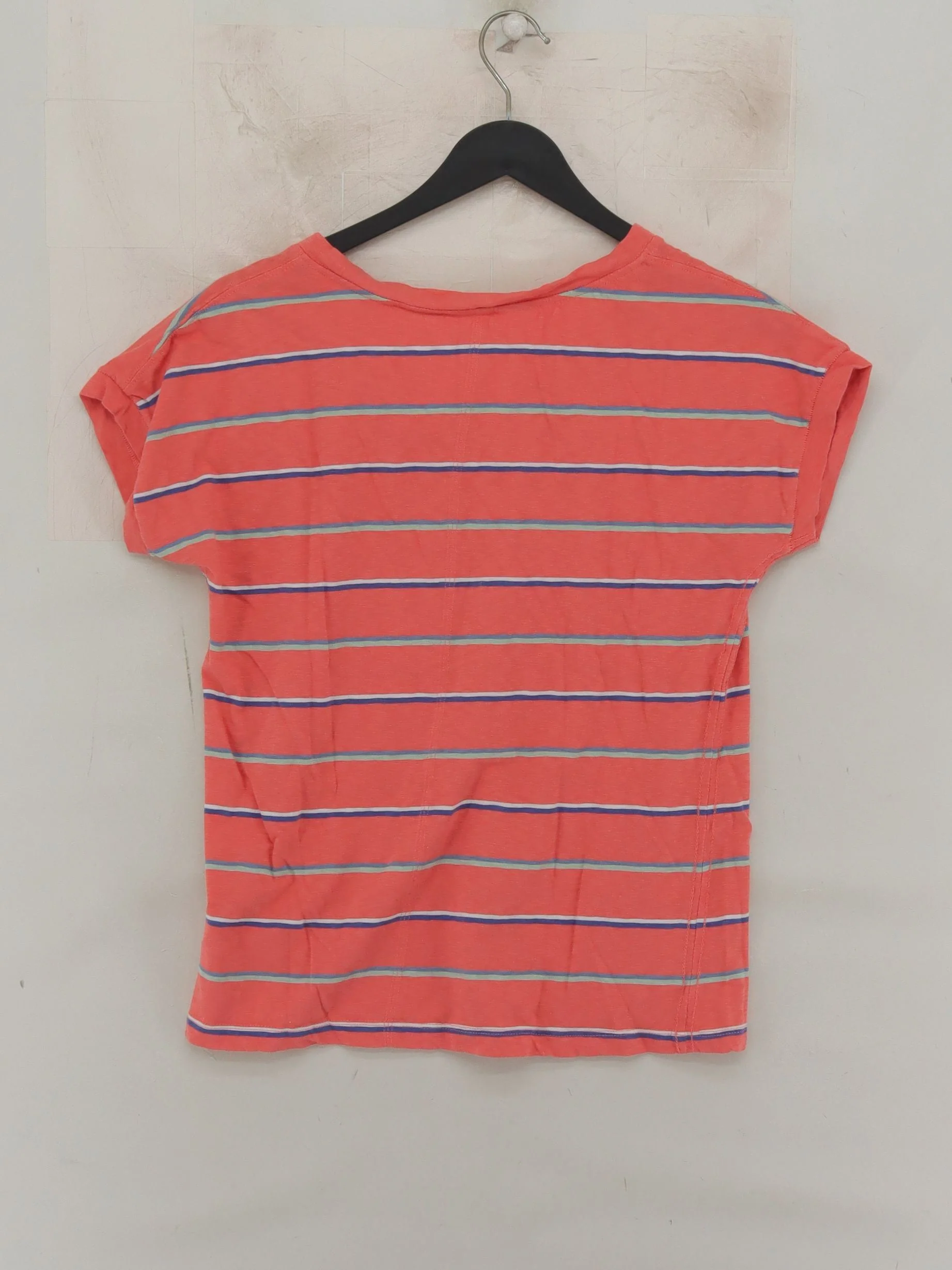 White Stuff Women's T-Shirt UK 8 Orange 100% Cotton Basic - Image 2