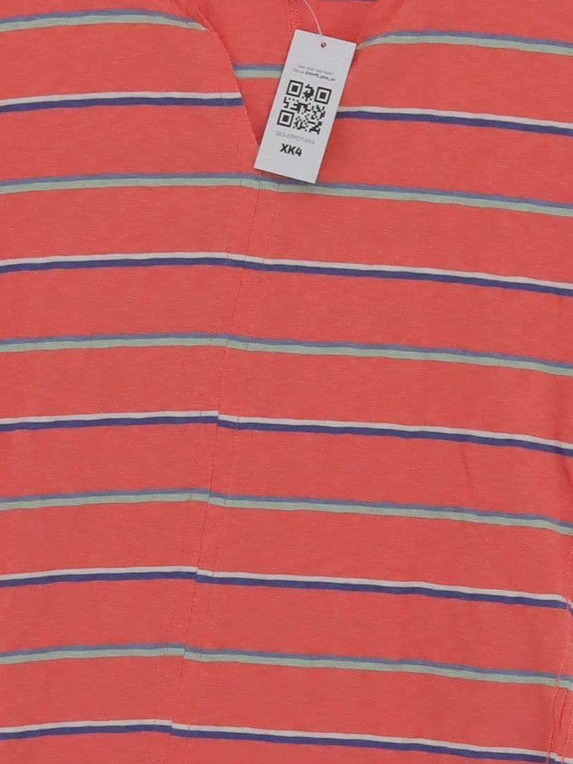 White Stuff Women's T-Shirt UK 8 Orange 100% Cotton Basic - Image 3