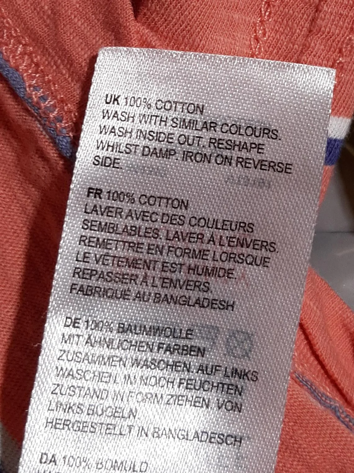 White Stuff Women's T-Shirt UK 8 Orange 100% Cotton Basic - Image 6