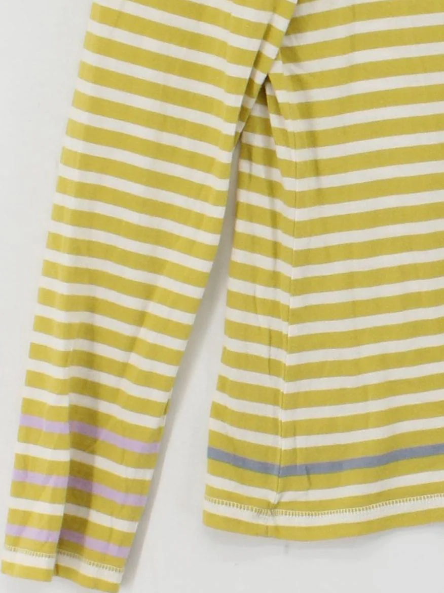 White Stuff Women's T-Shirt UK 8 Yellow 100% Cotton Basic - Image 4