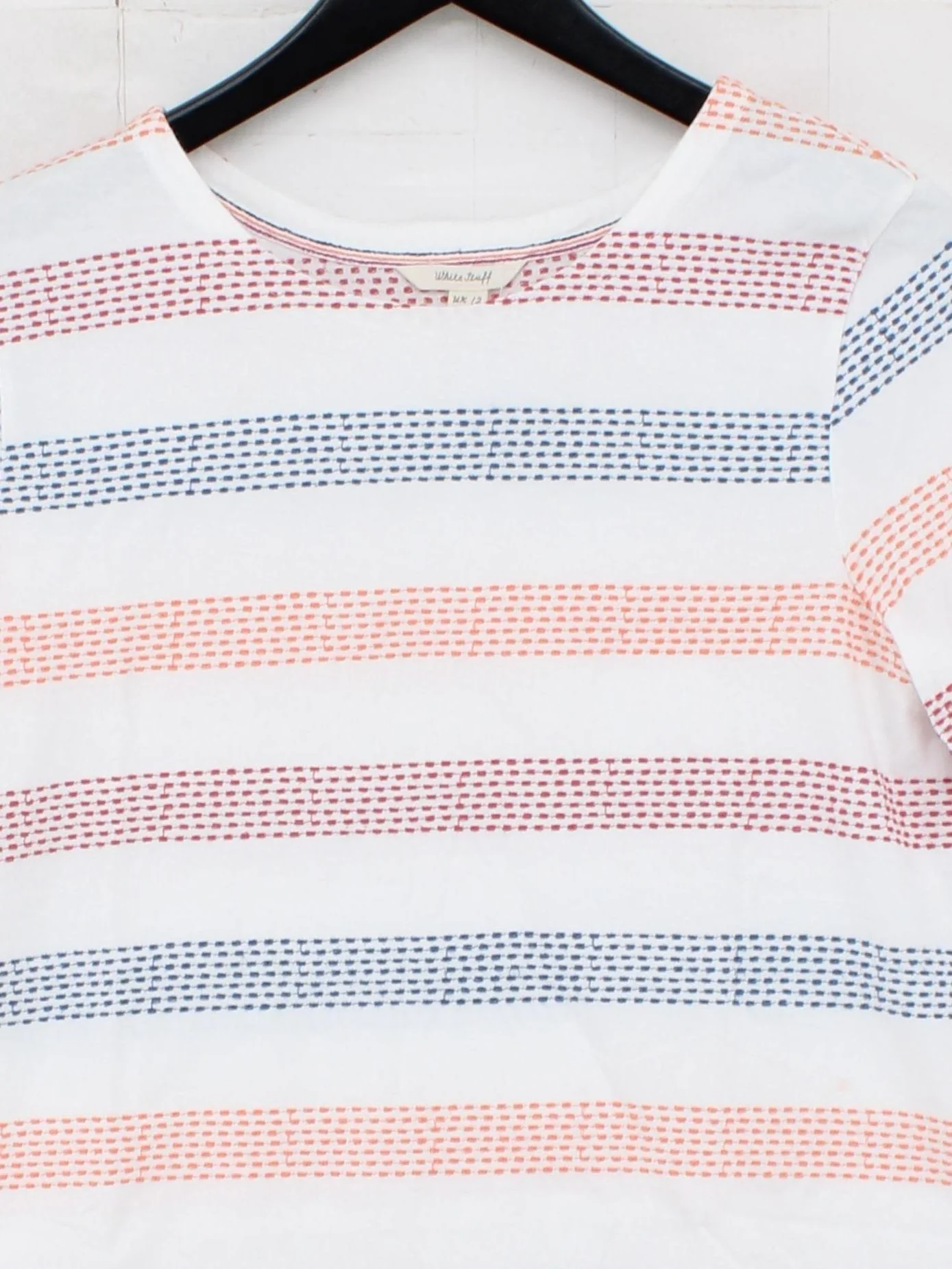White Stuff Women's Top M White 100% Cotton Basic - Image 3