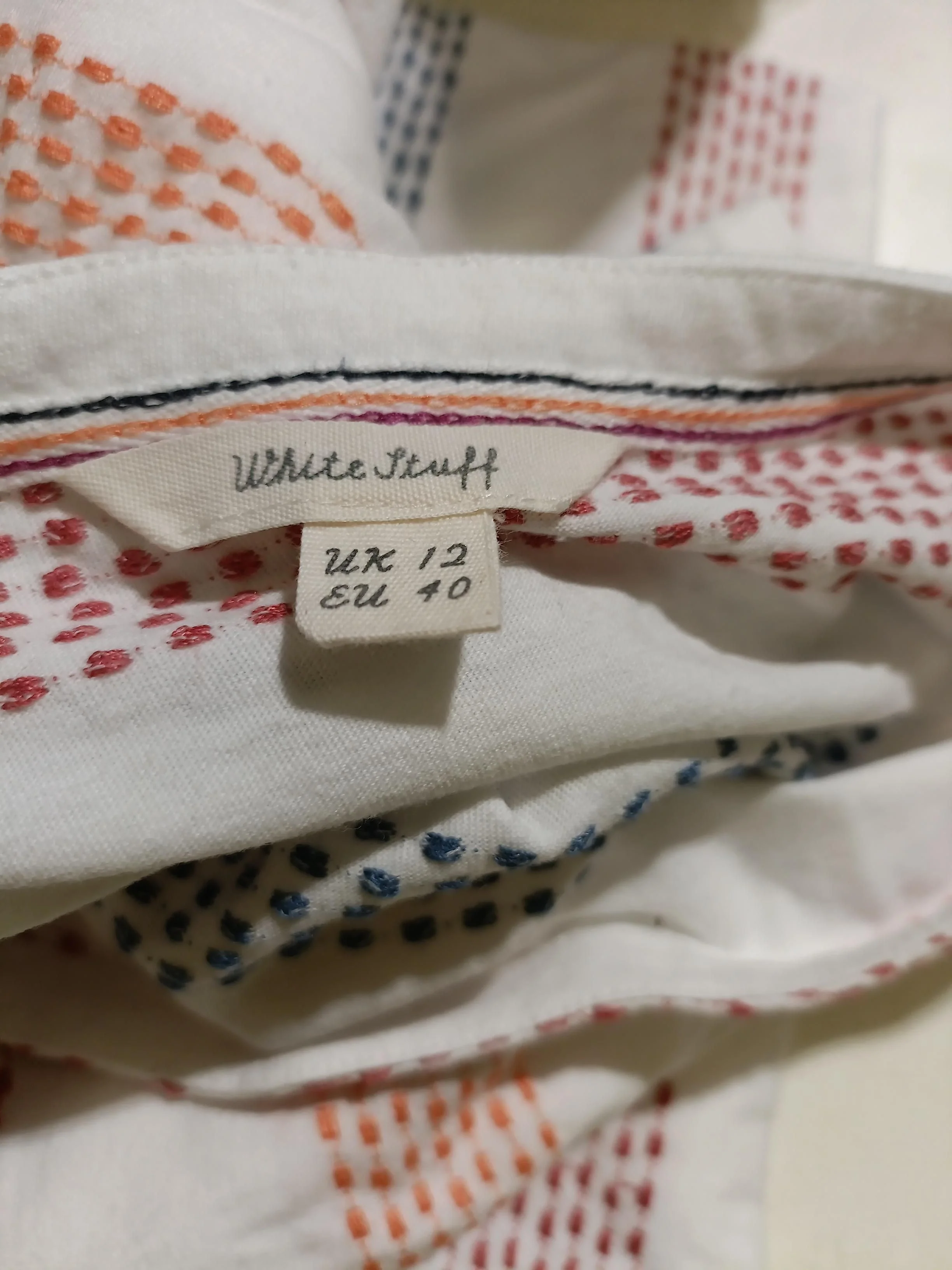 White Stuff Women's Top M White 100% Cotton Basic - Image 6