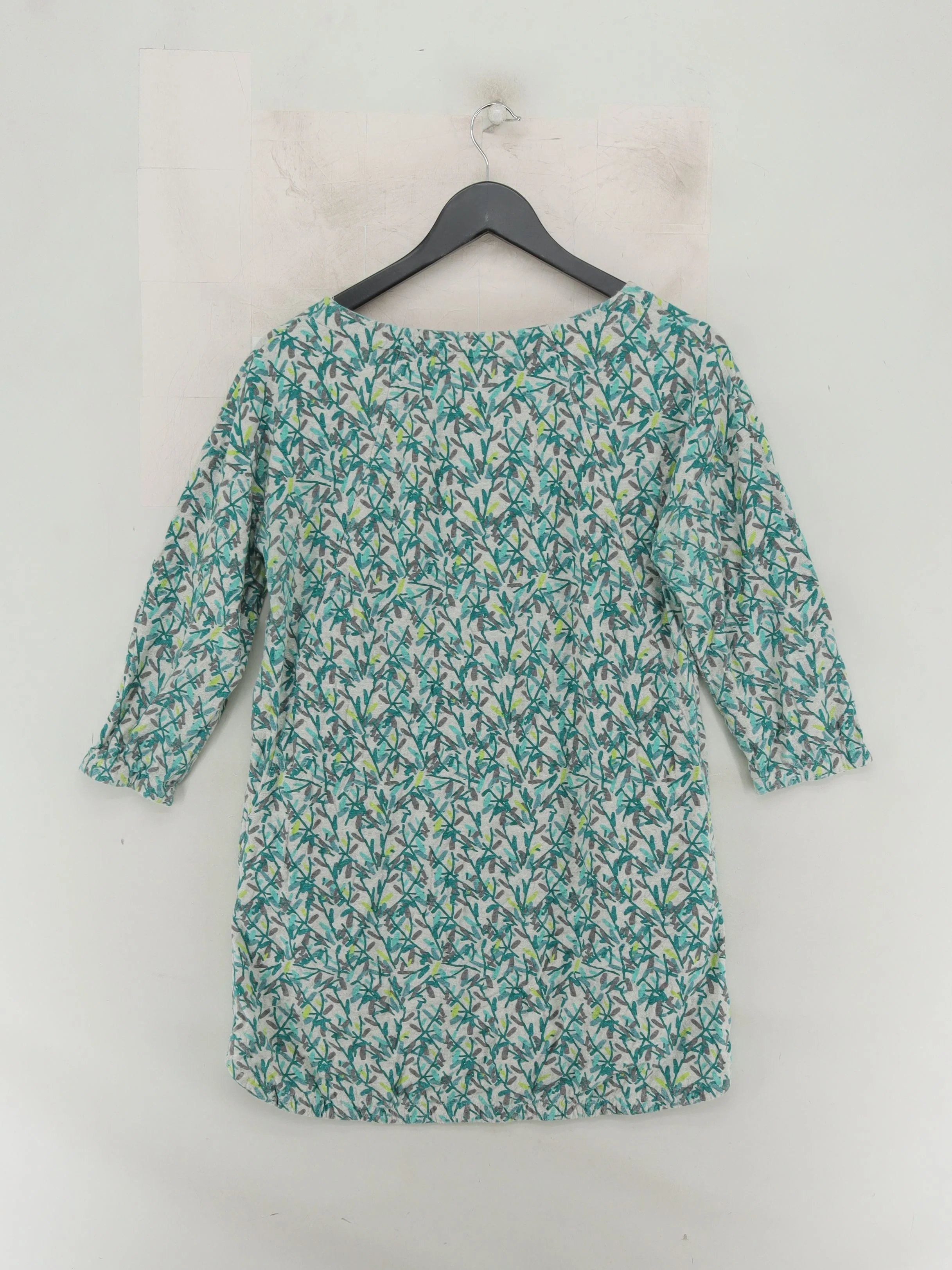 White Stuff Women's Top S Multi Cotton with Viscose 3/4 Sleeve Round Neck Tunic - Image 2