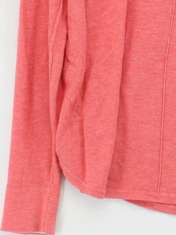 White Stuff Women's Top S Red 100% Cotton Long Sleeve V-Neck Basic - Image 4