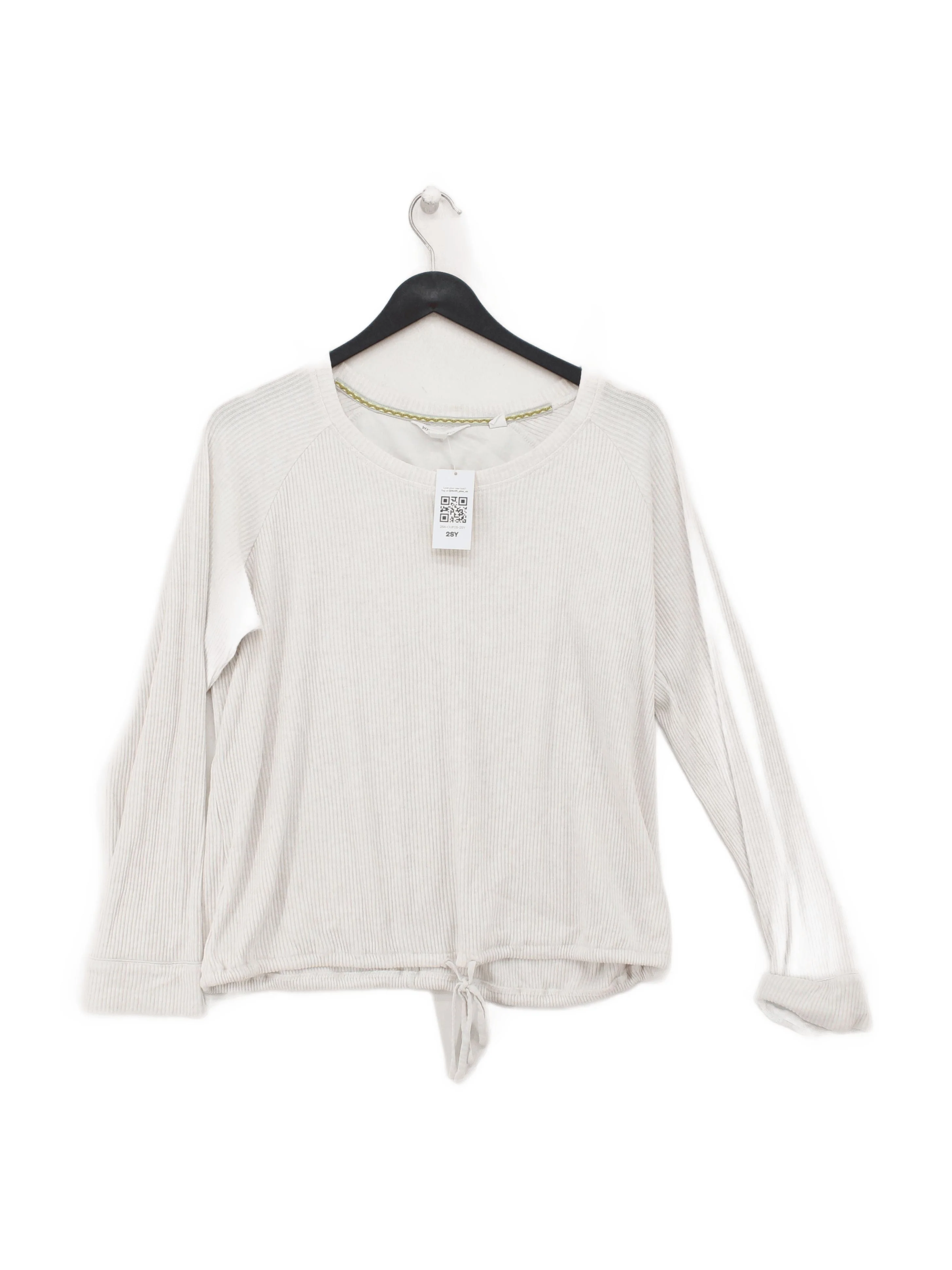 White Stuff Women's Top S White Viscose with Polyester, Elastane Basic