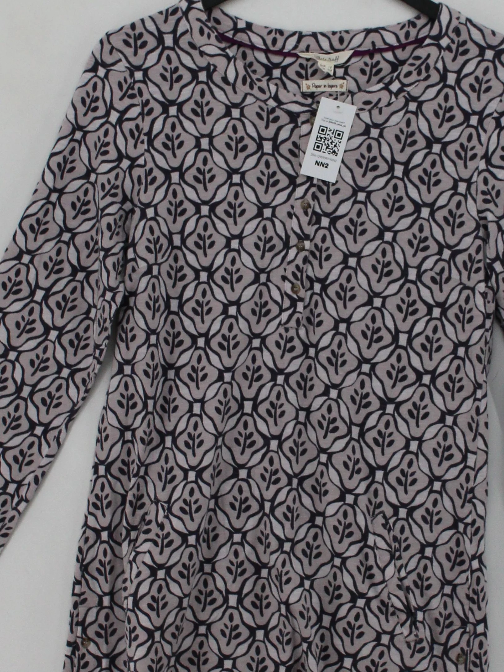 White Stuff Women's Top UK 10 Multi 100% Cotton Tunic - Image 3