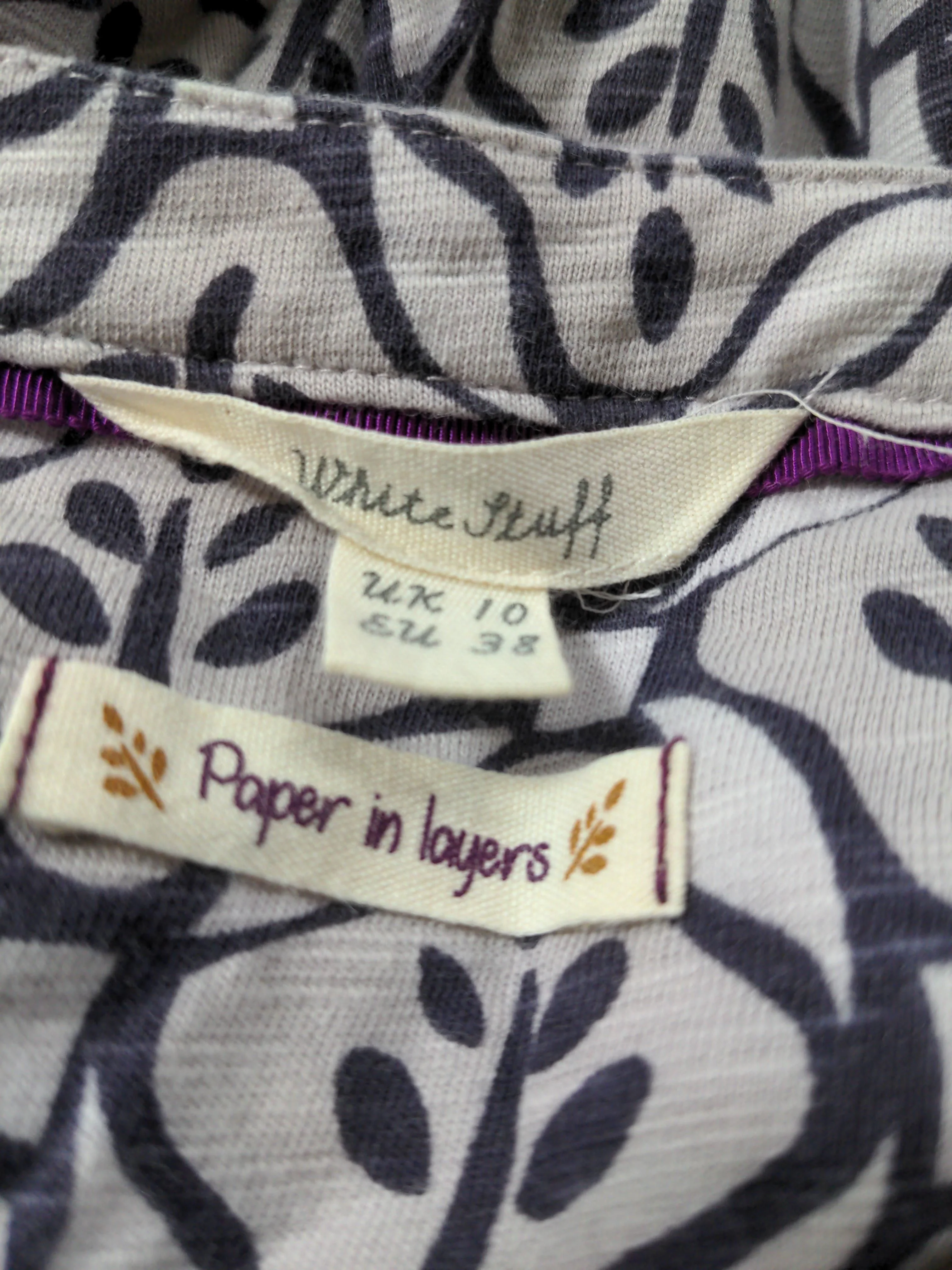 White Stuff Women's Top UK 10 Multi 100% Cotton Tunic - Image 5