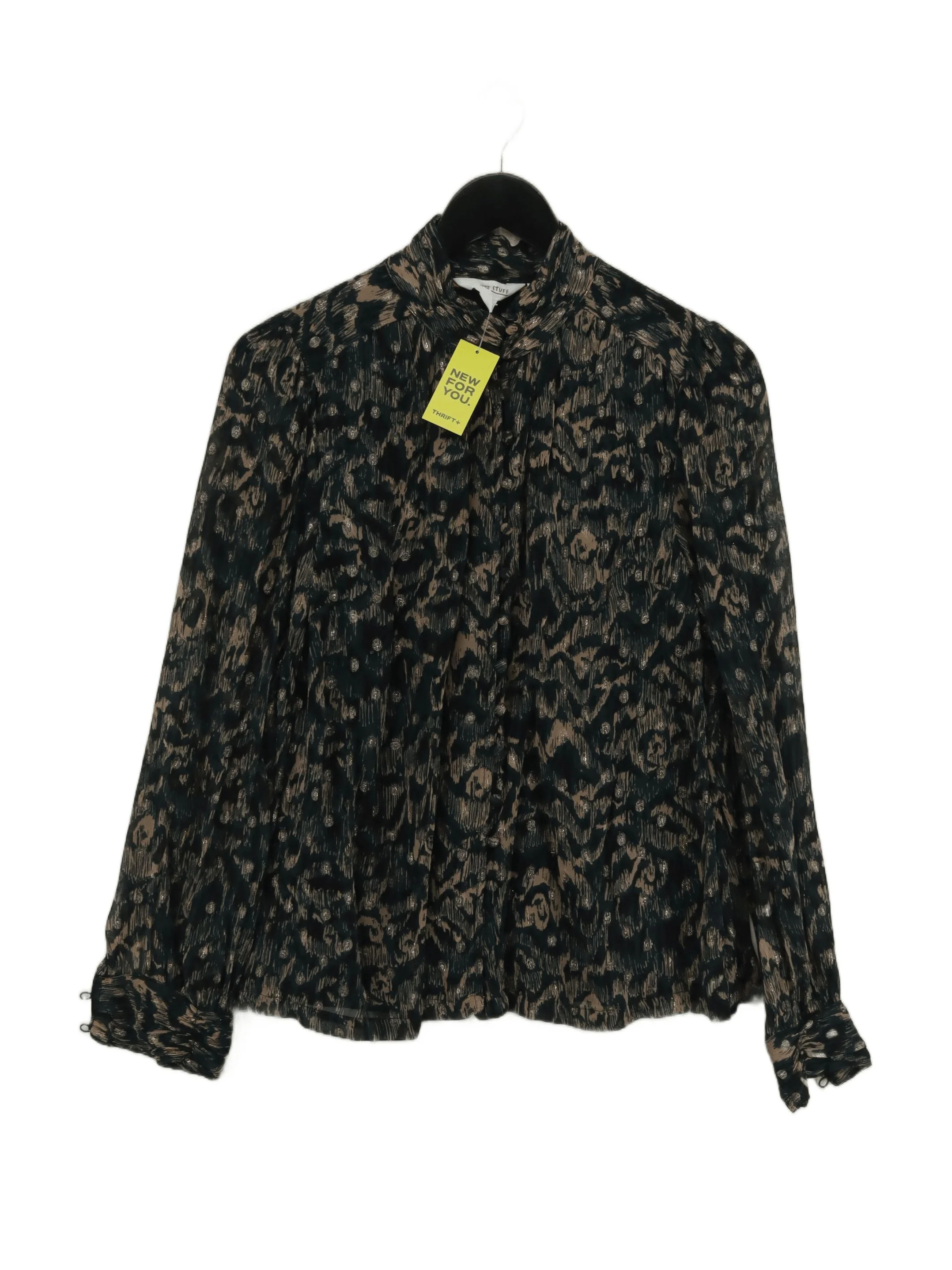 White Stuff Women's Top UK 12 Black Viscose with Other Basic