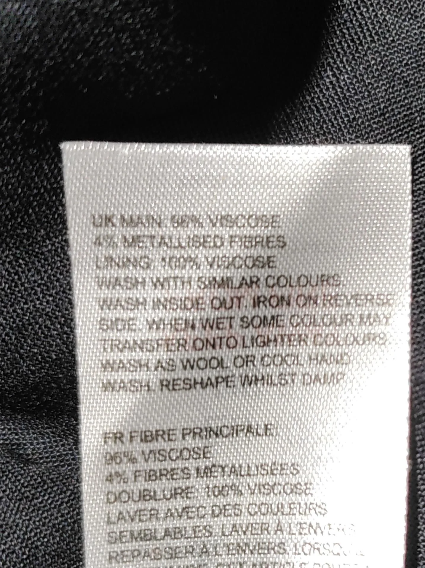 White Stuff Women's Top UK 12 Black Viscose with Other Basic - Image 6