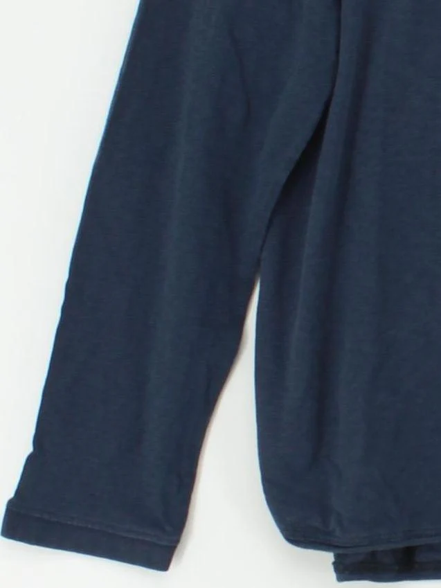 White Stuff Women's Top UK 14 Blue 100% Cotton Long Sleeve Crew Neck Basic - Image 4