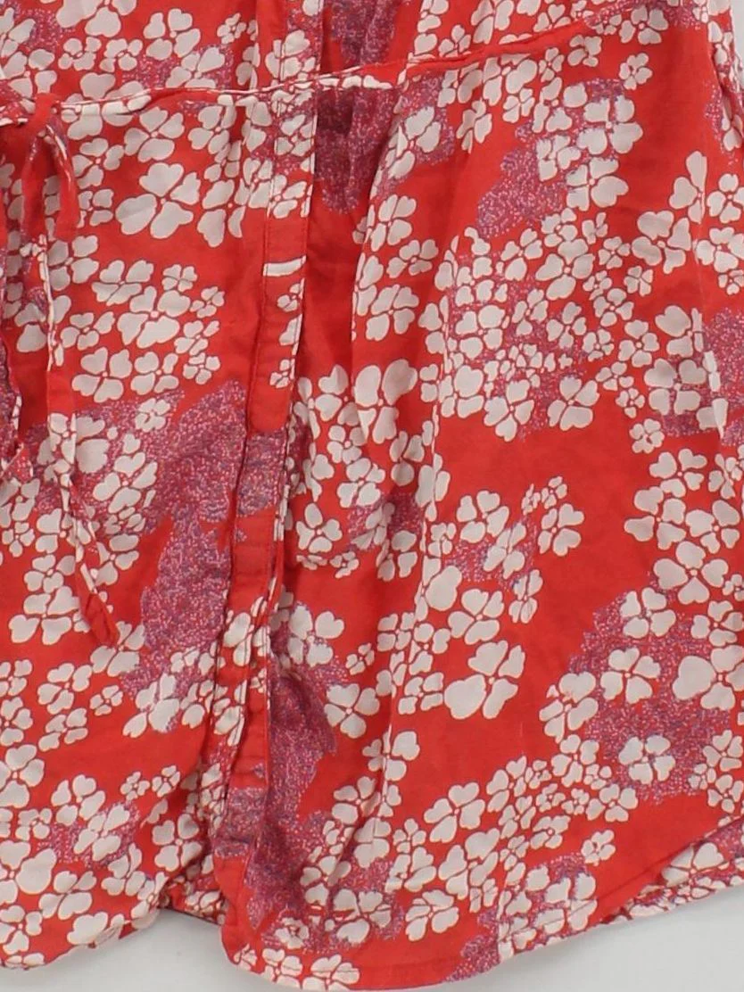 White Stuff Women's Top UK 14 Red Cotton with Viscose Tunic - Image 4