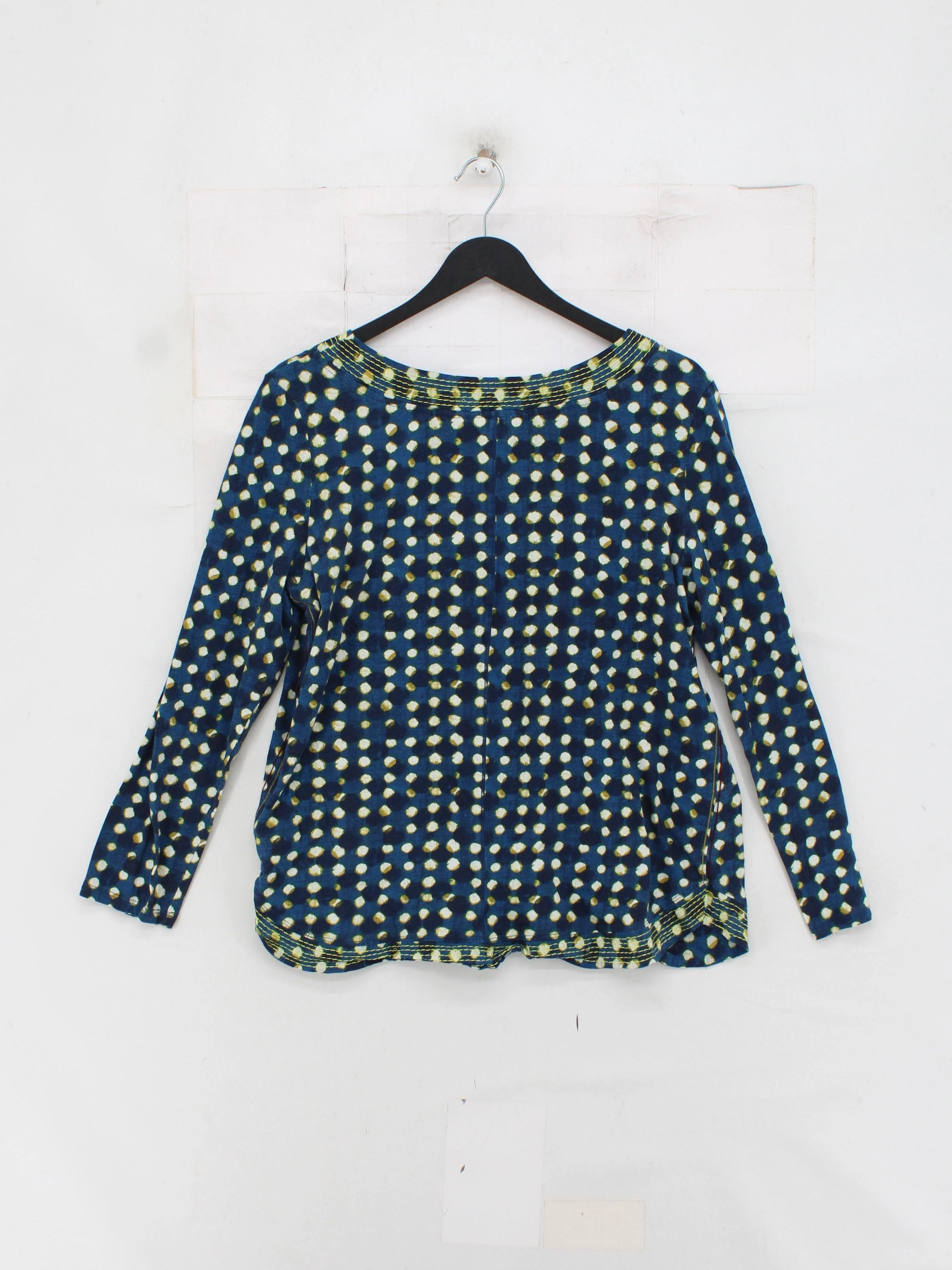 White Stuff Women's Top UK 16 Blue 100% Cotton Basic - Image 2