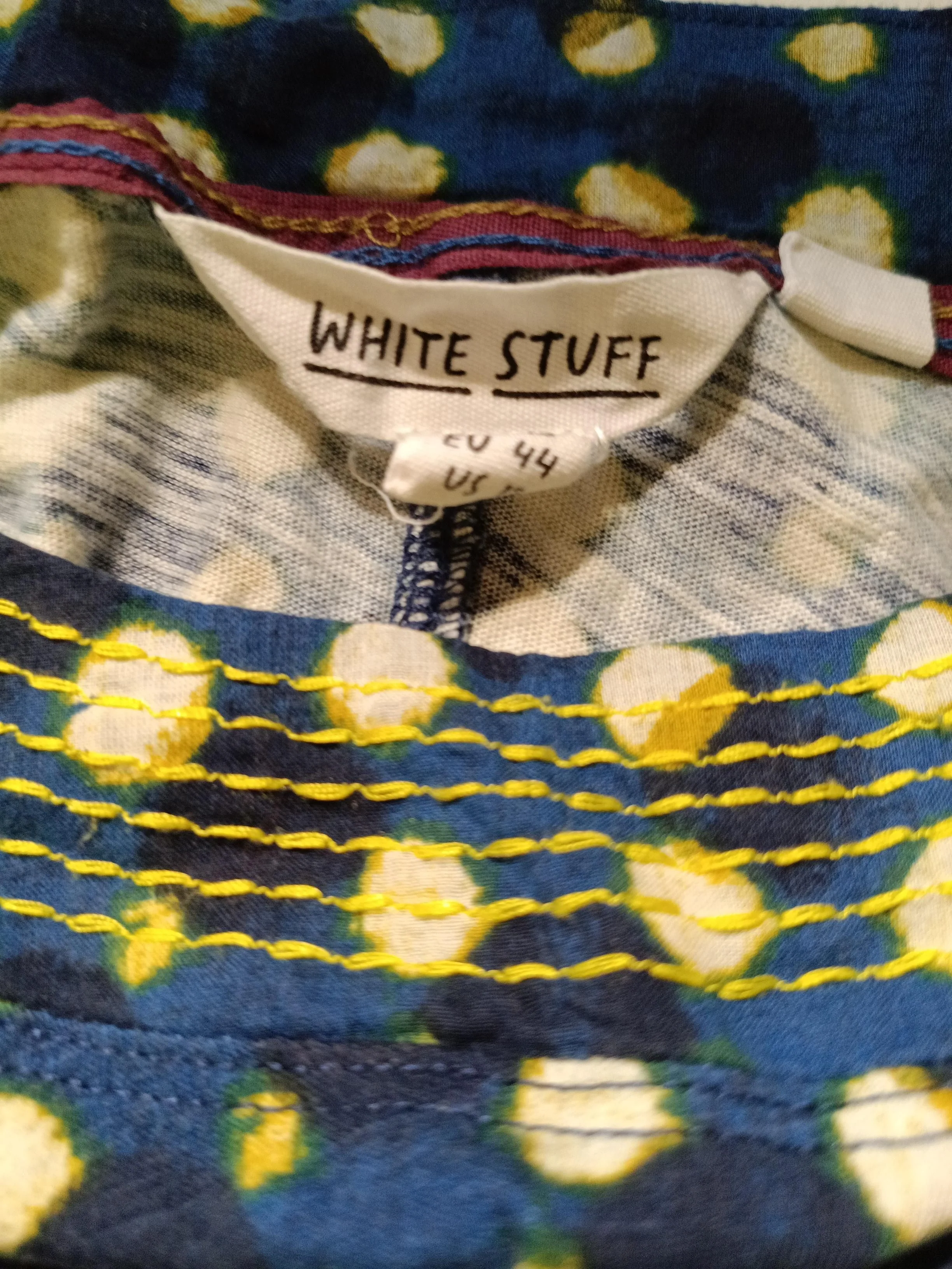 White Stuff Women's Top UK 16 Blue 100% Cotton Basic - Image 5