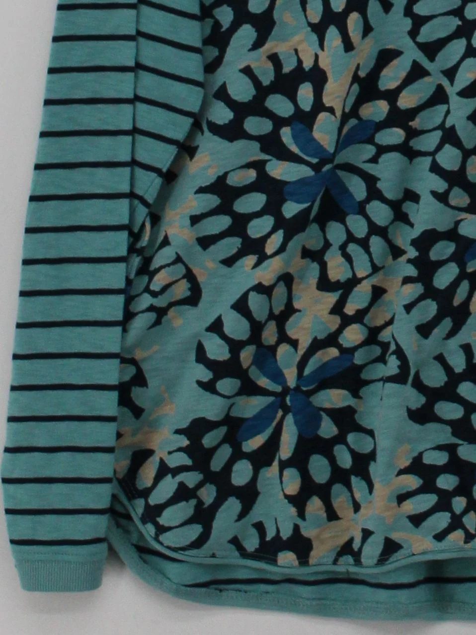 White Stuff Women's Top UK 16 Blue 100% Cotton Long Sleeve Round Neck Basic - Image 4