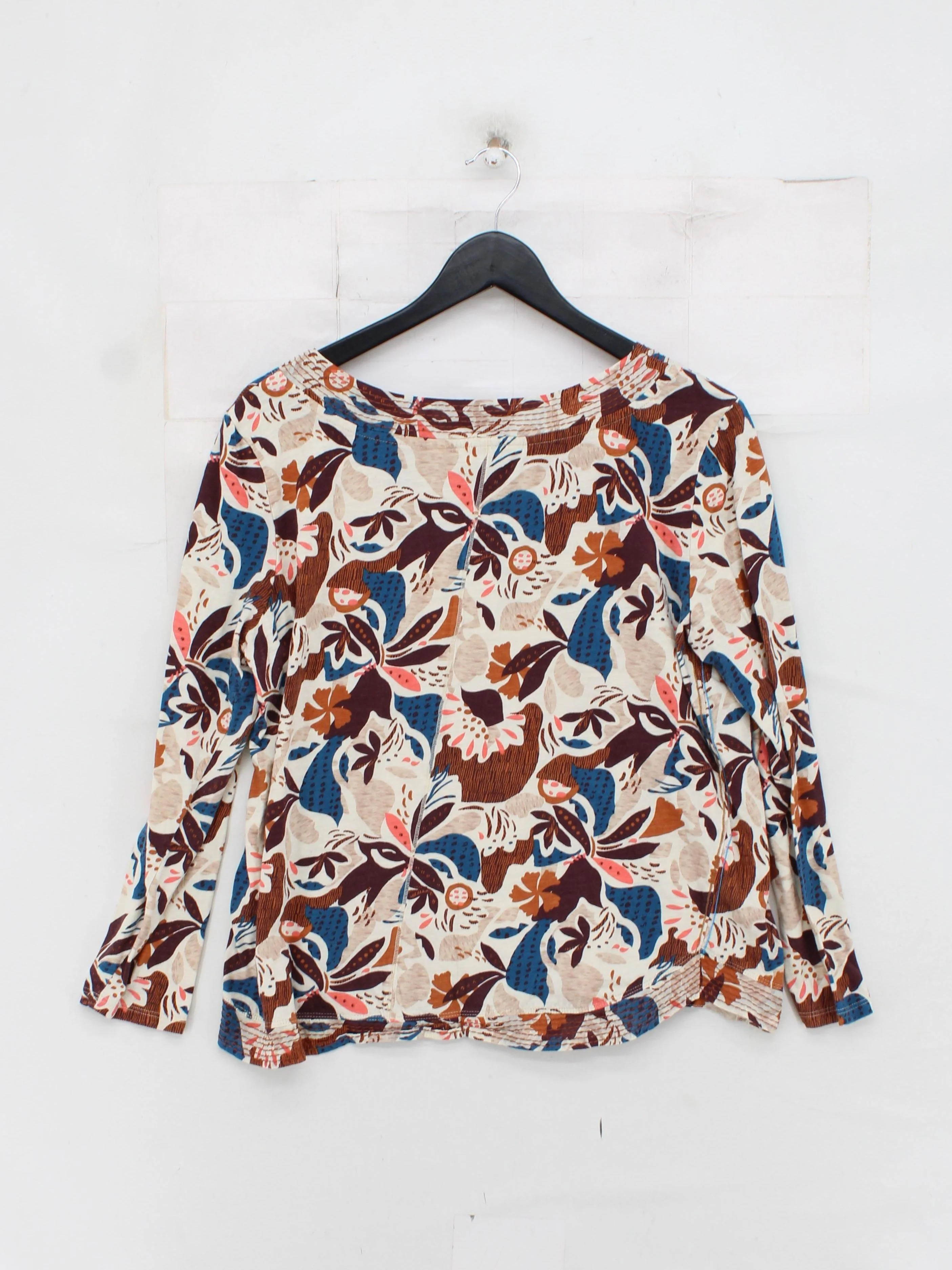 White Stuff Women's Top UK 16 Multi 100% Cotton Basic - Image 2