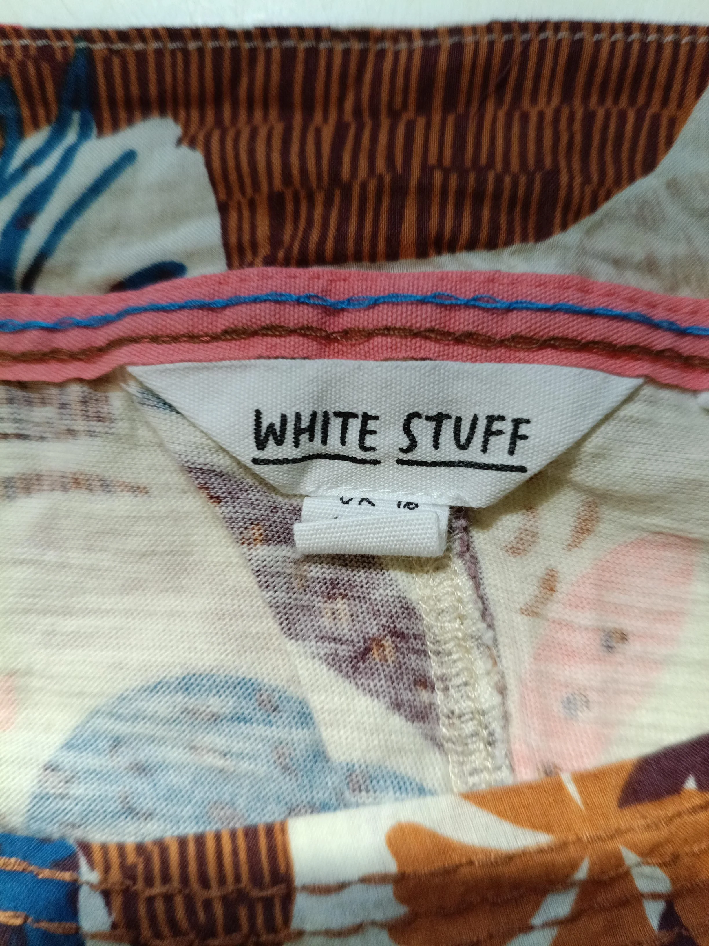 White Stuff Women's Top UK 16 Multi 100% Cotton Basic - Image 5