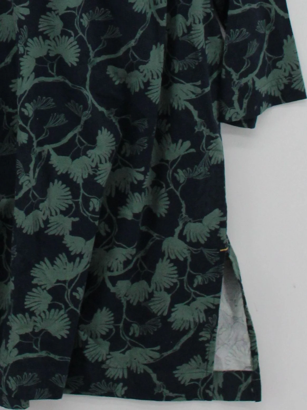 White Stuff Women's Top UK 16 Multi Floral 100% Cotton 3/4 Sleeve V-Neck Tunic - Image 4