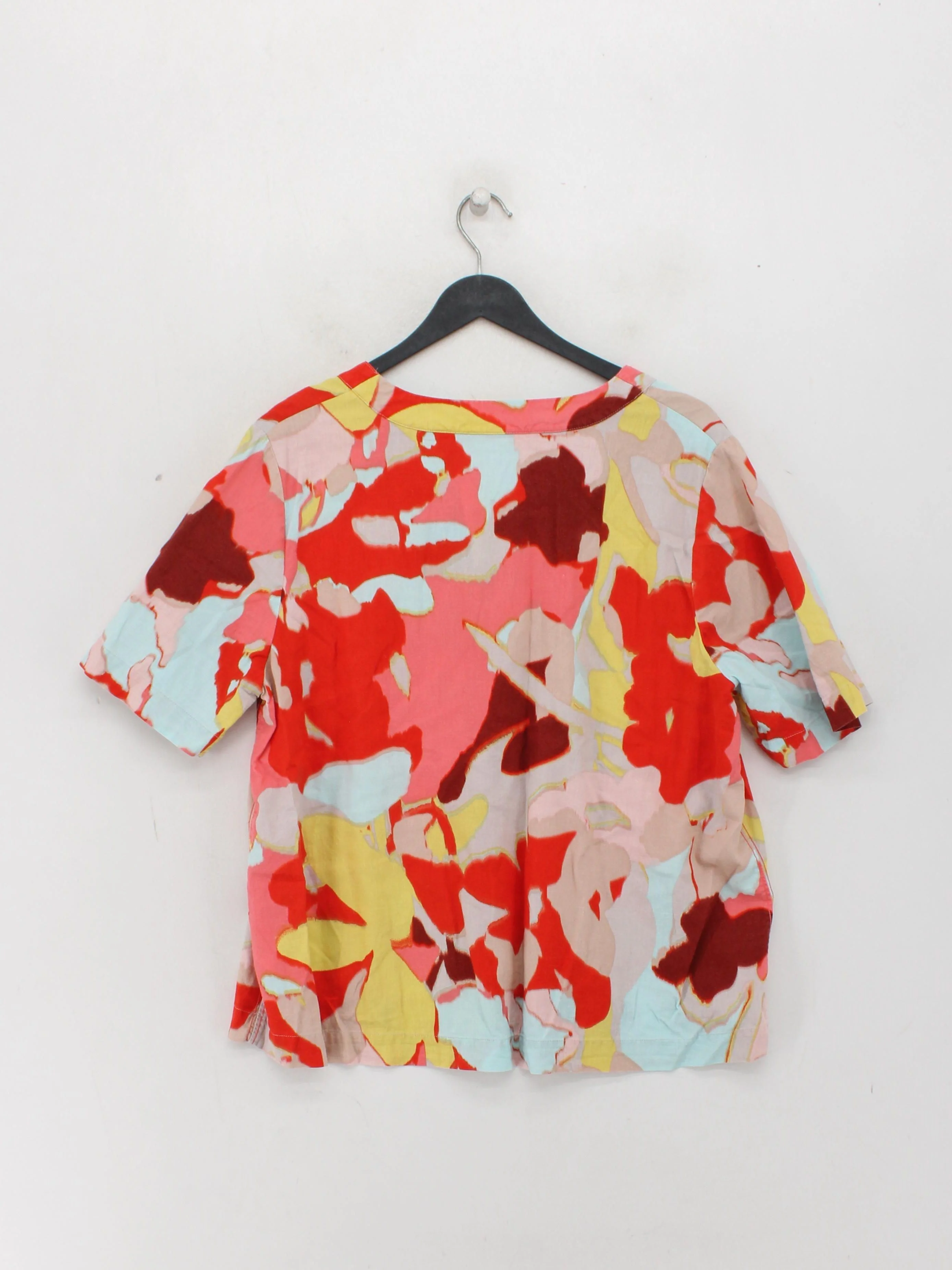 White Stuff Women's Top UK 16 Multi Linen with Viscose Basic - Image 2