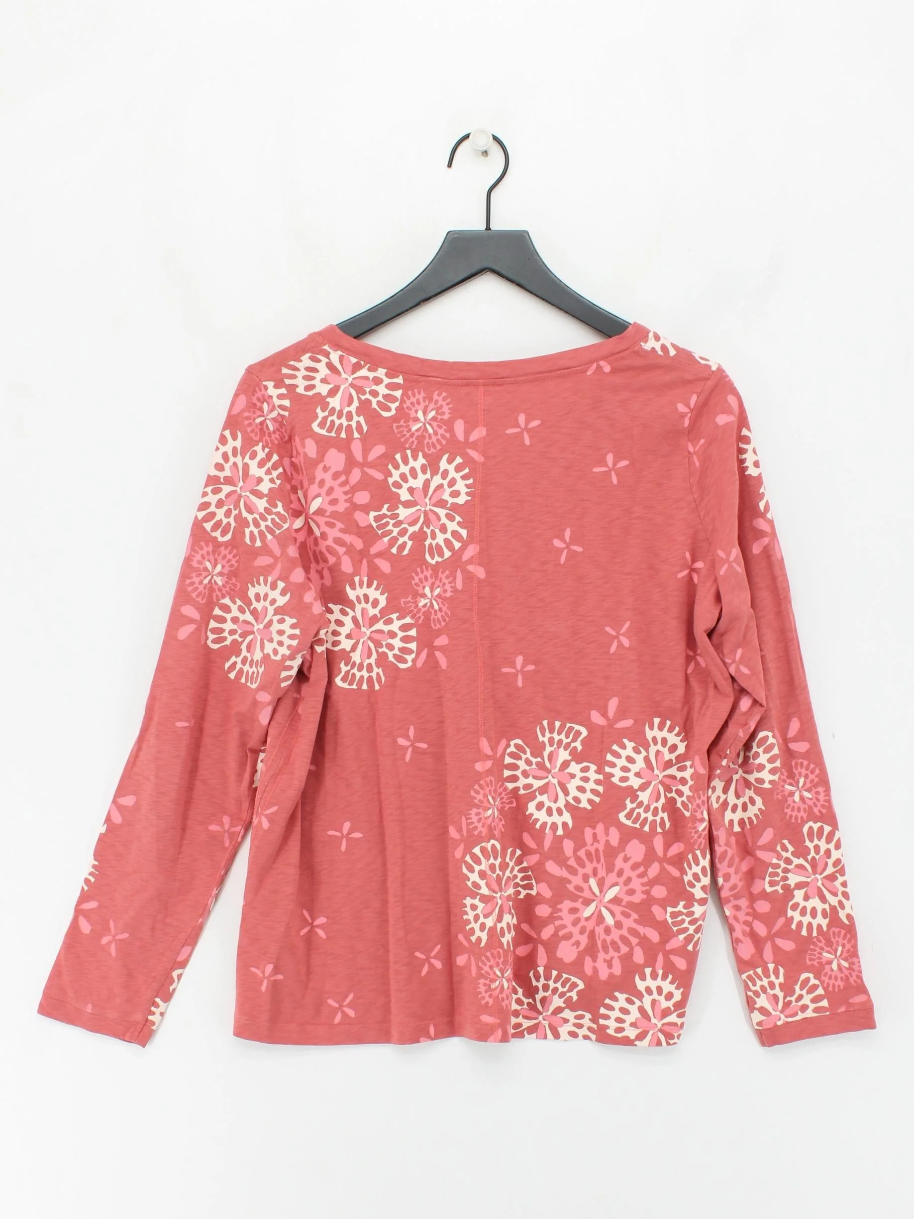 White Stuff Women's Top UK 16 Red 100% Cotton Basic - Image 2