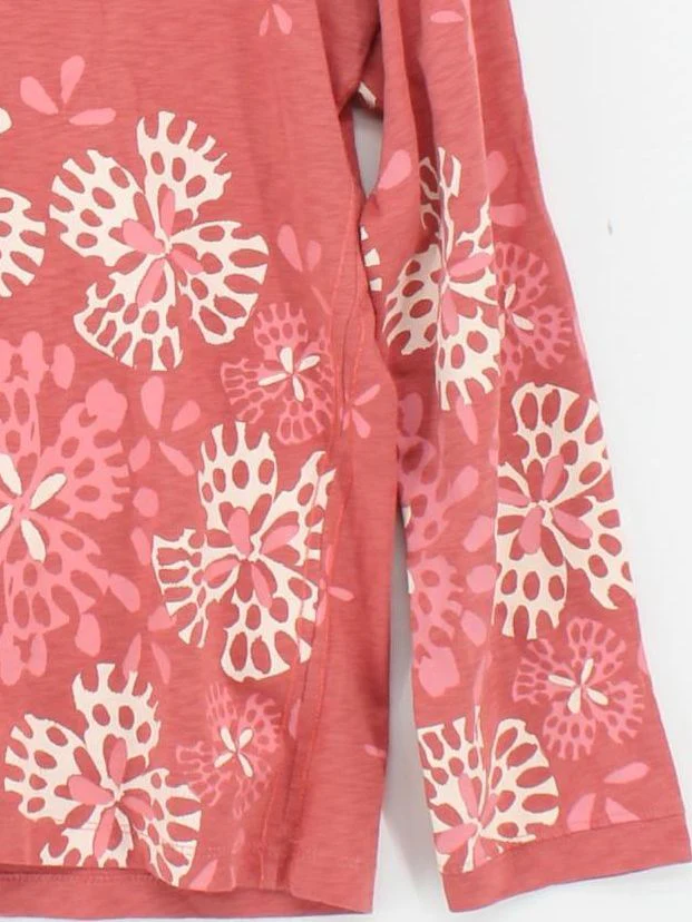 White Stuff Women's Top UK 16 Red 100% Cotton Basic - Image 4