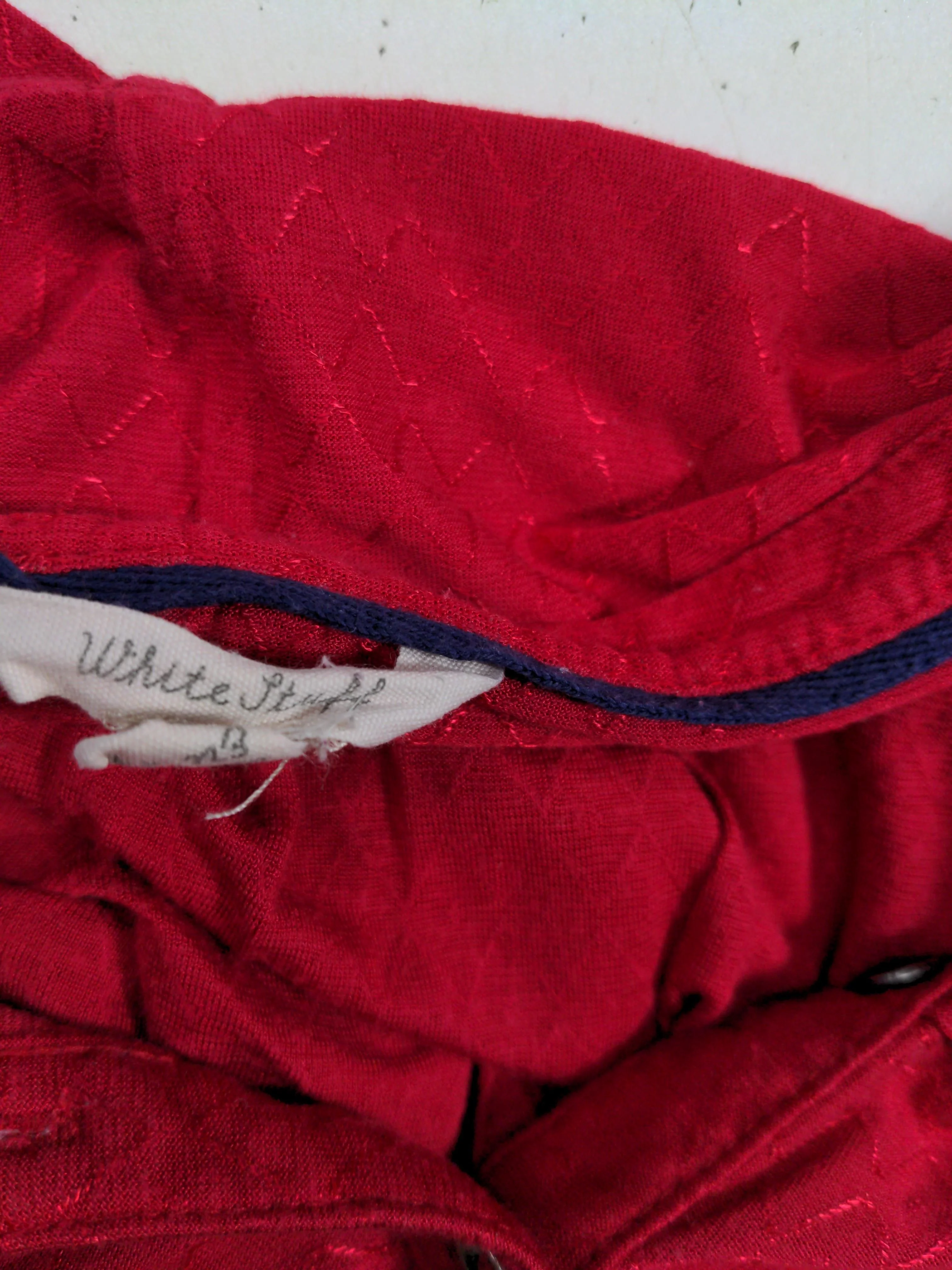 White Stuff Women's Top UK 16 Red 100% Viscose 3/4 Sleeve Round Neck Basic - Image 5