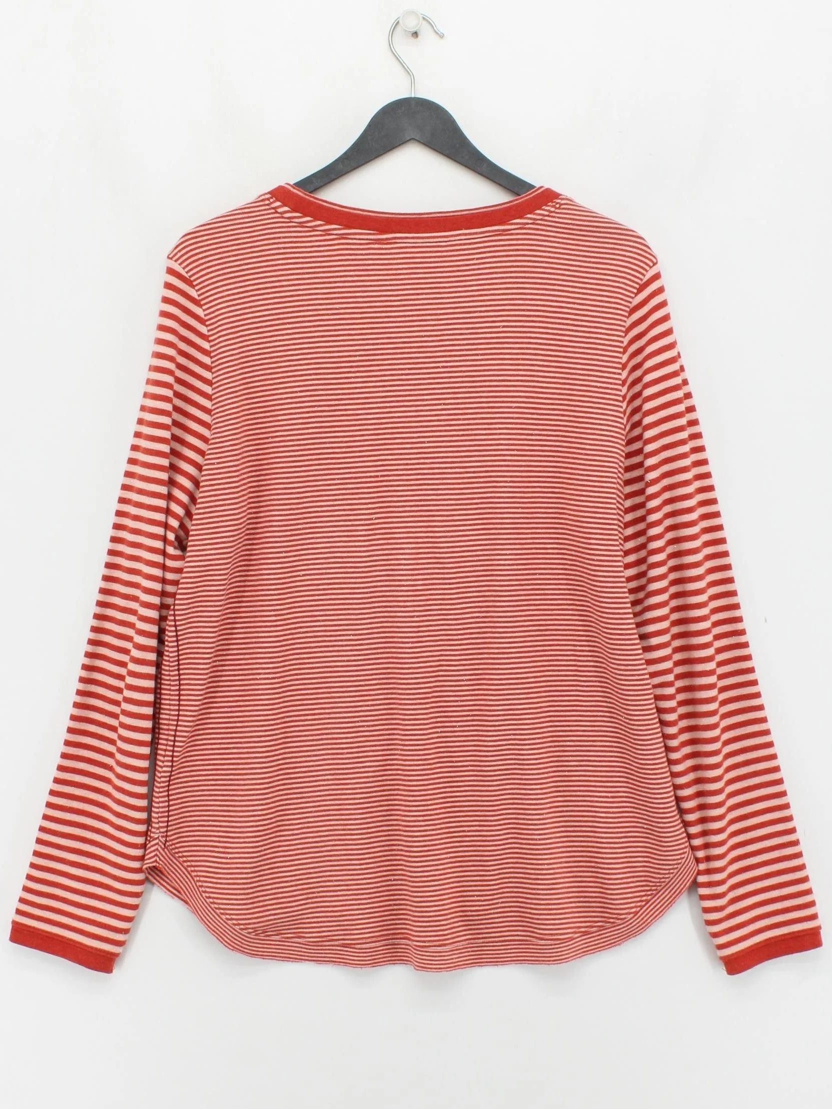 White Stuff Women's Top UK 16 Red Cotton with Other Basic - Image 2