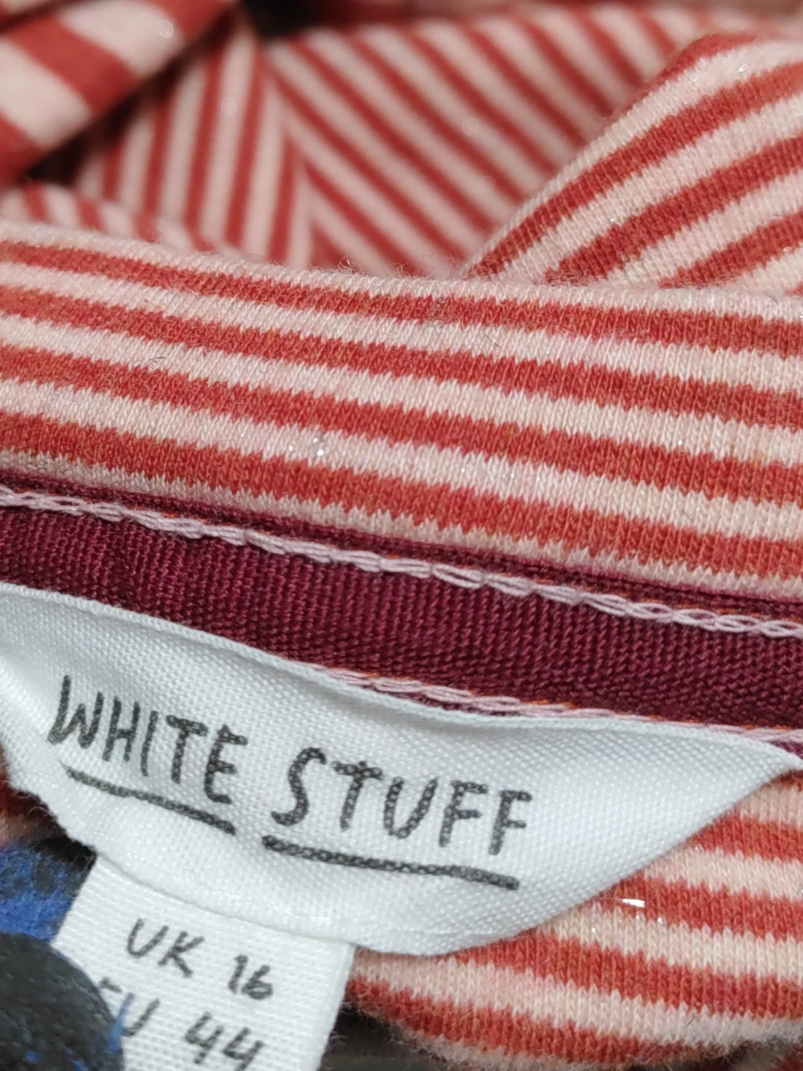White Stuff Women's Top UK 16 Red Cotton with Other Basic - Image 5