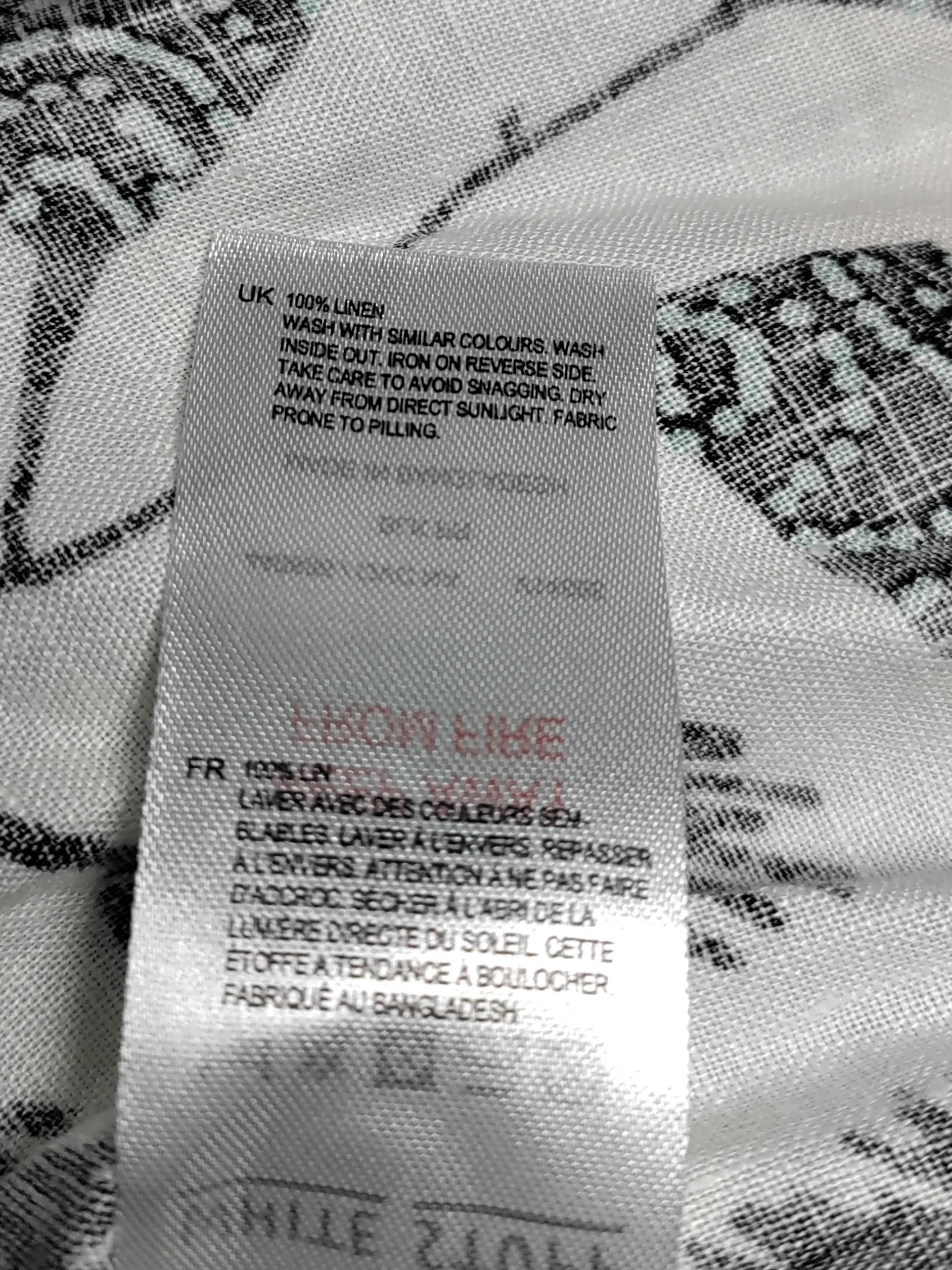 White Stuff Women's Top UK 16 White 100% Linen Basic New with tags - Image 6