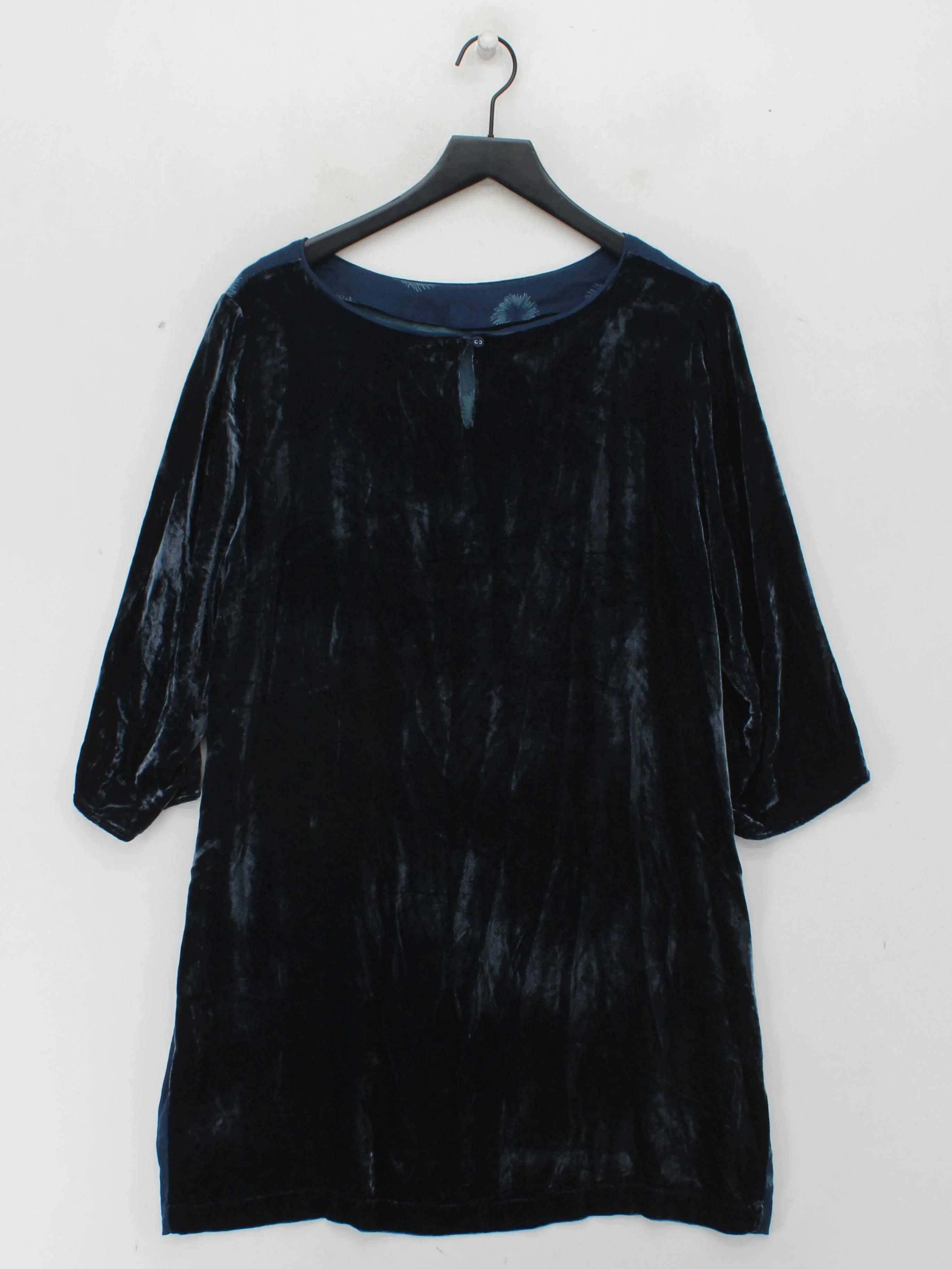 White Stuff Women's Top UK 18 Blue Viscose with Viscose, Silk Tunic - Image 2