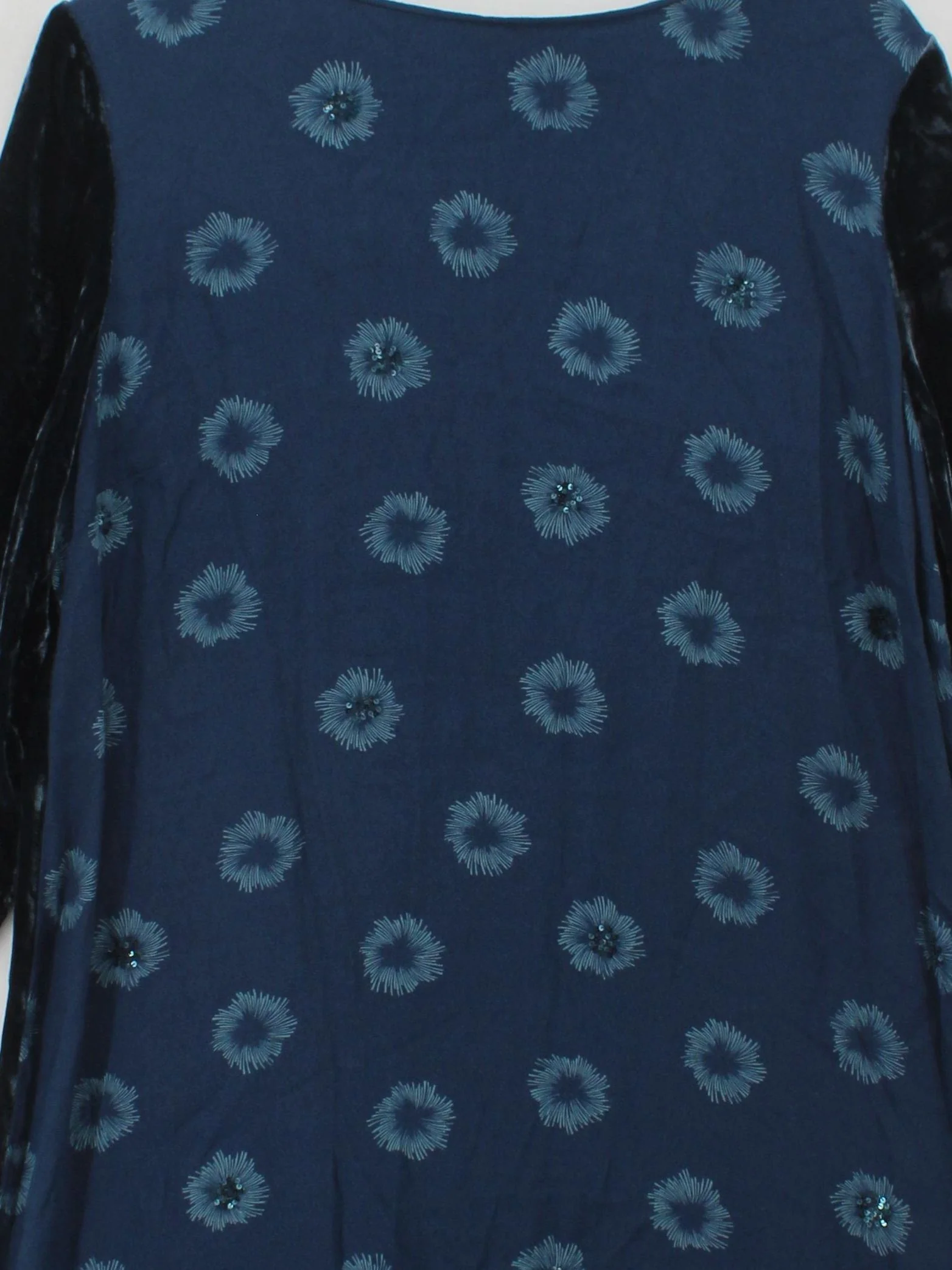 White Stuff Women's Top UK 18 Blue Viscose with Viscose, Silk Tunic - Image 3