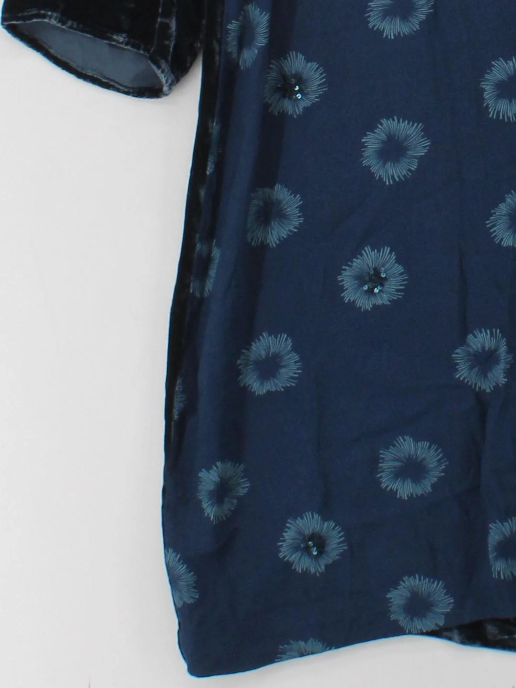 White Stuff Women's Top UK 18 Blue Viscose with Viscose, Silk Tunic - Image 4