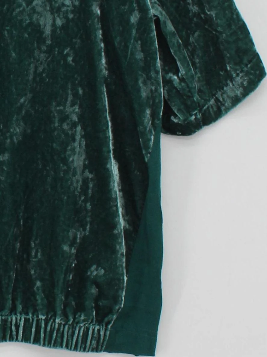White Stuff Women's Top UK 18 Green Viscose with Nylon Basic - Image 4