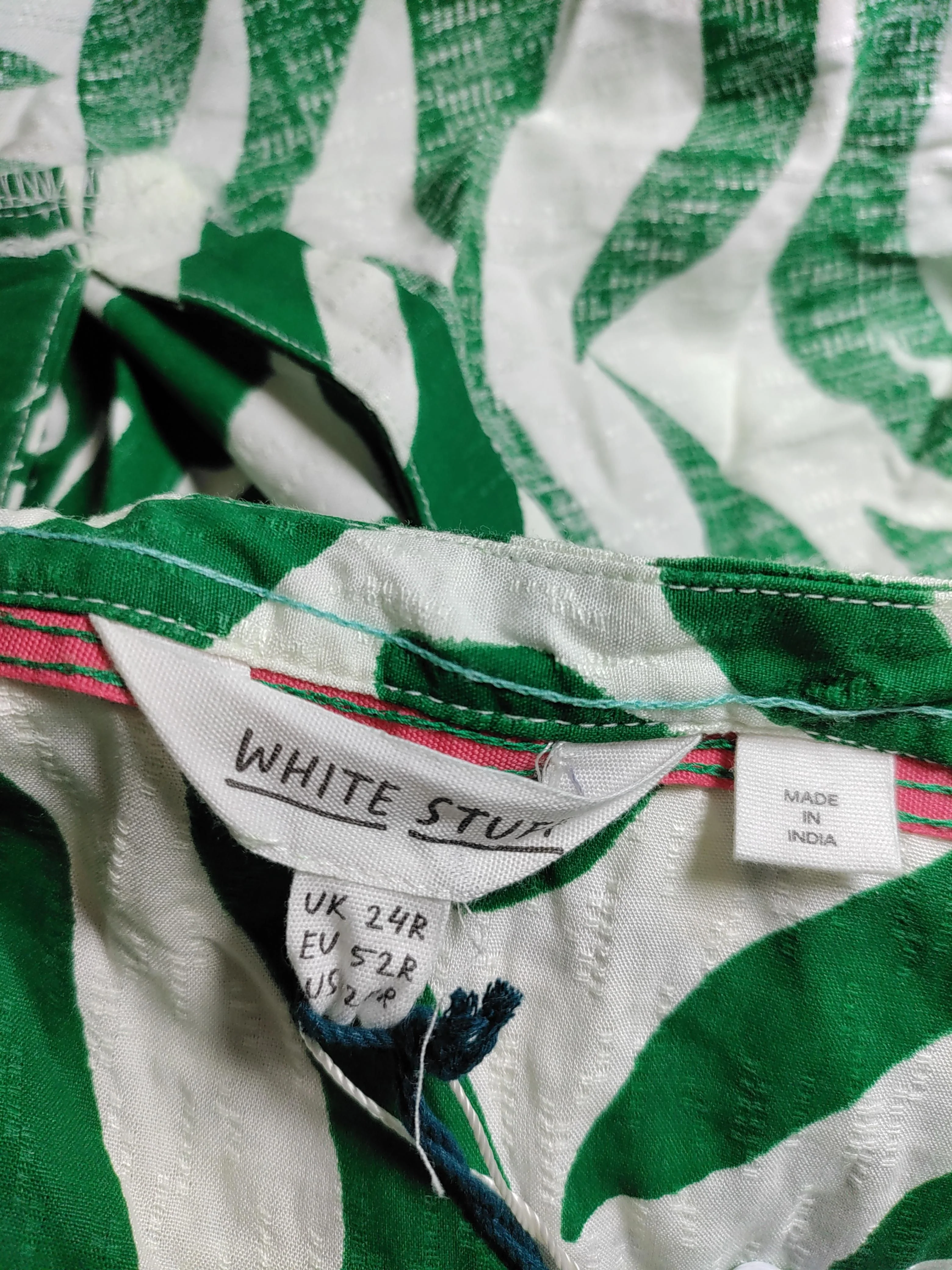 White Stuff Women's Top UK 24 White 100% Viscose Basic New with tags - Image 5