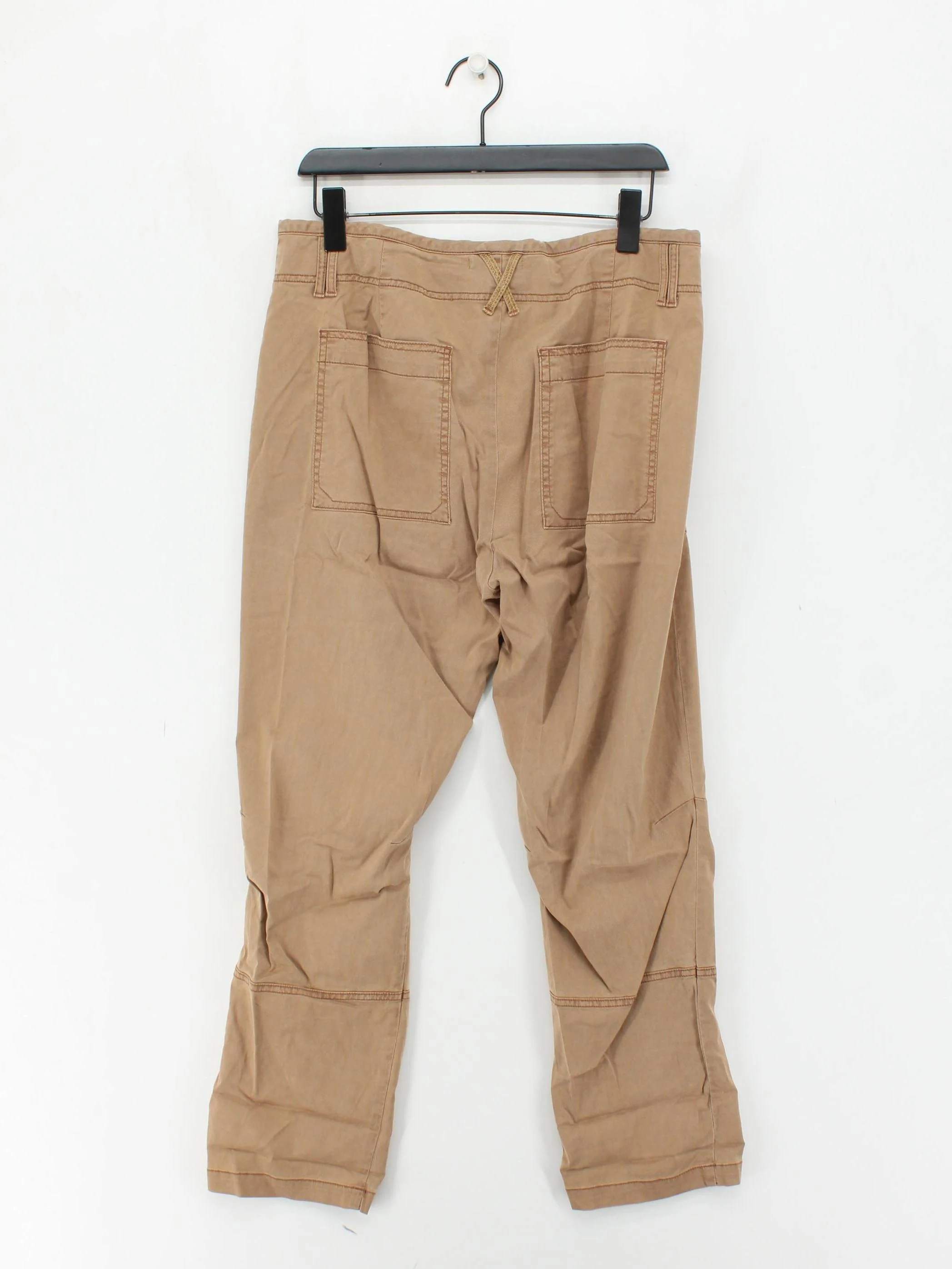 White Stuff Women's Trousers L Tan Lyocell Modal with Elastane Straight Chino - Image 2