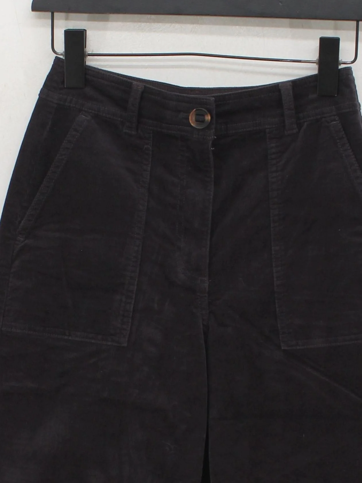 White Stuff Women's Trousers M Grey 100% Cotton Straight Chino - Image 3