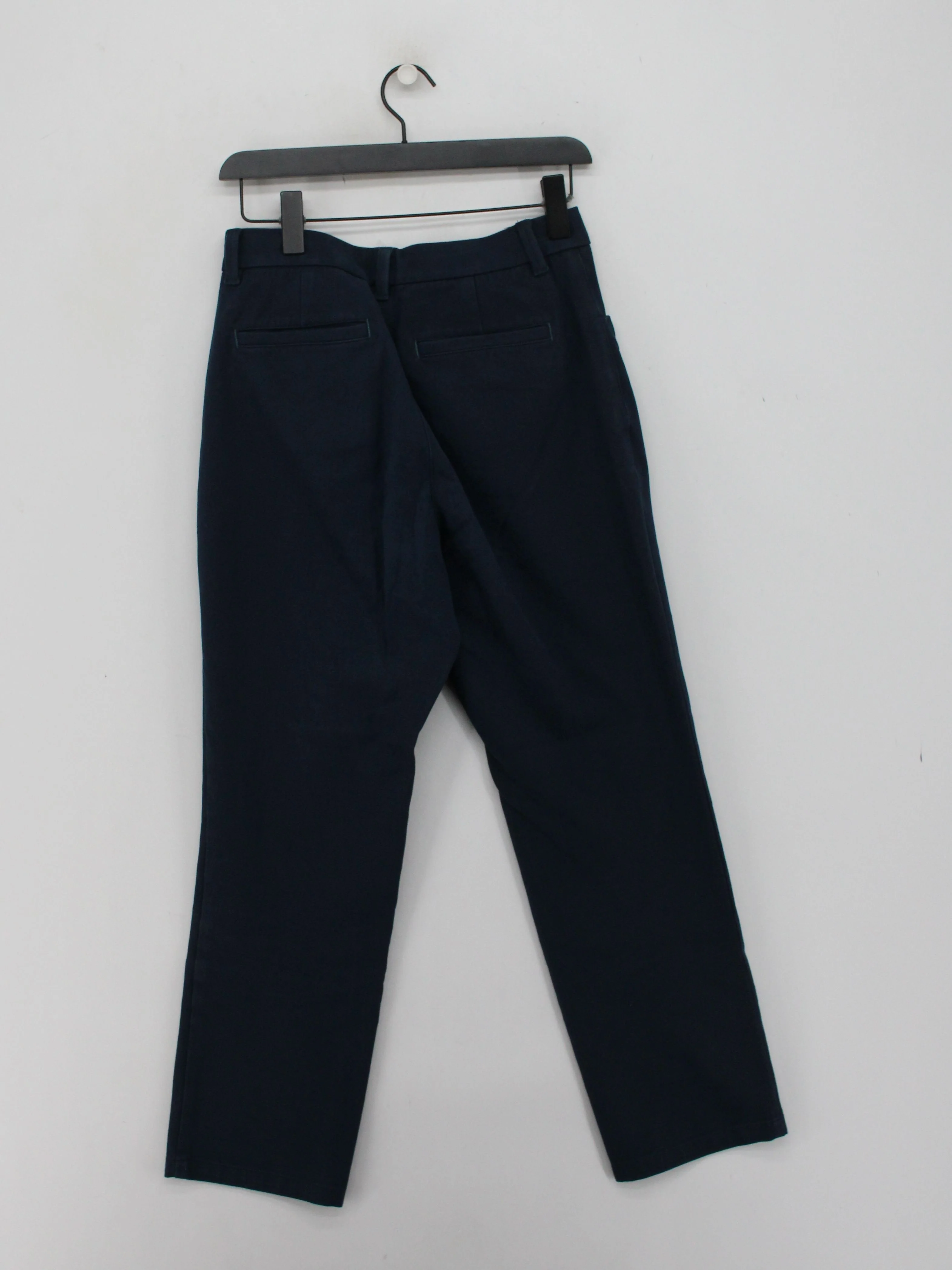 White Stuff Women's Trousers UK 10 Blue 100% Cotton Straight Chino - Image 2