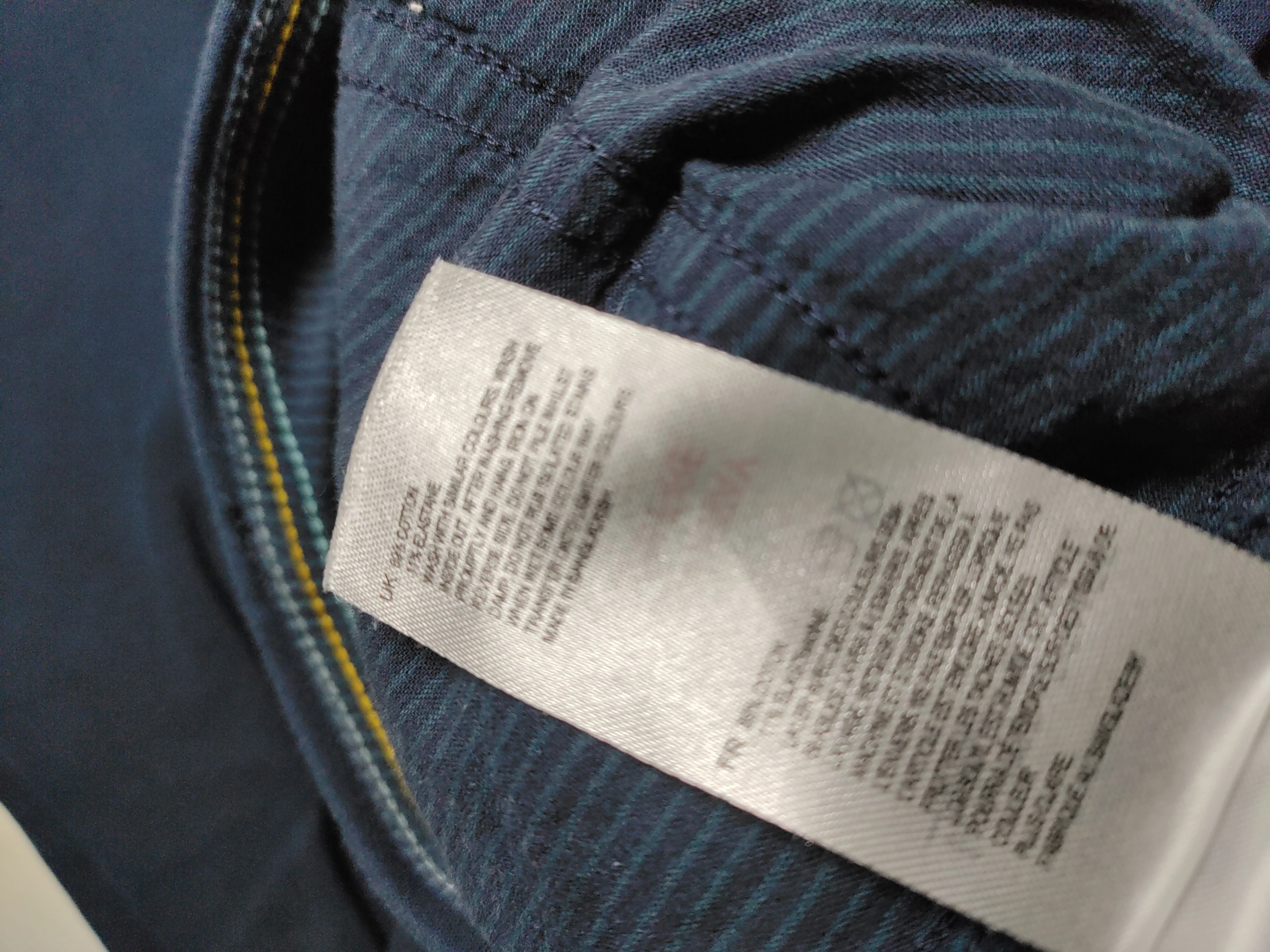 White Stuff Women's Trousers UK 10 Blue 100% Cotton Straight Chino - Image 7