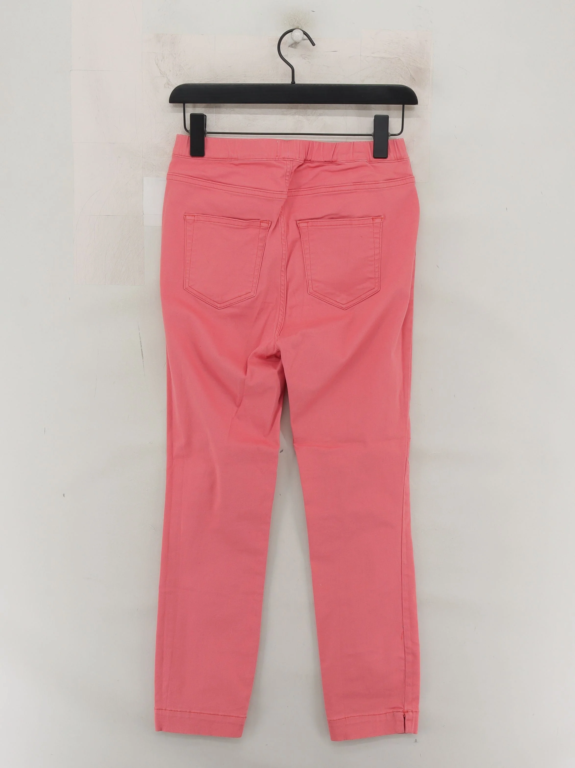 White Stuff Women's Trousers UK 10 Pink Cotton with Elastane Skinny Sweatpants - Image 2