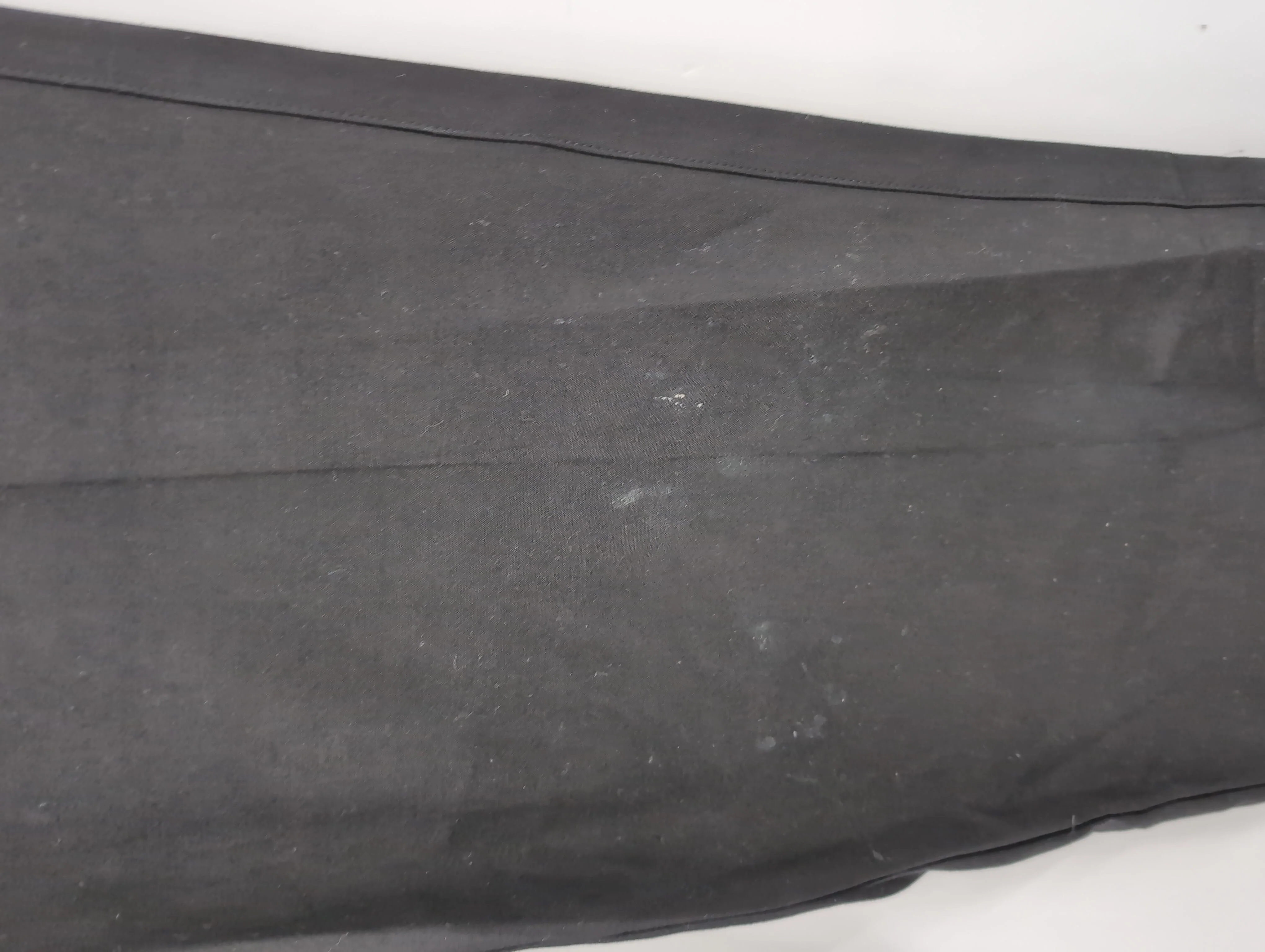 White Stuff Women's Trousers UK 12 Black Cotton with Elastane Wide-Leg Cropped - Image 5