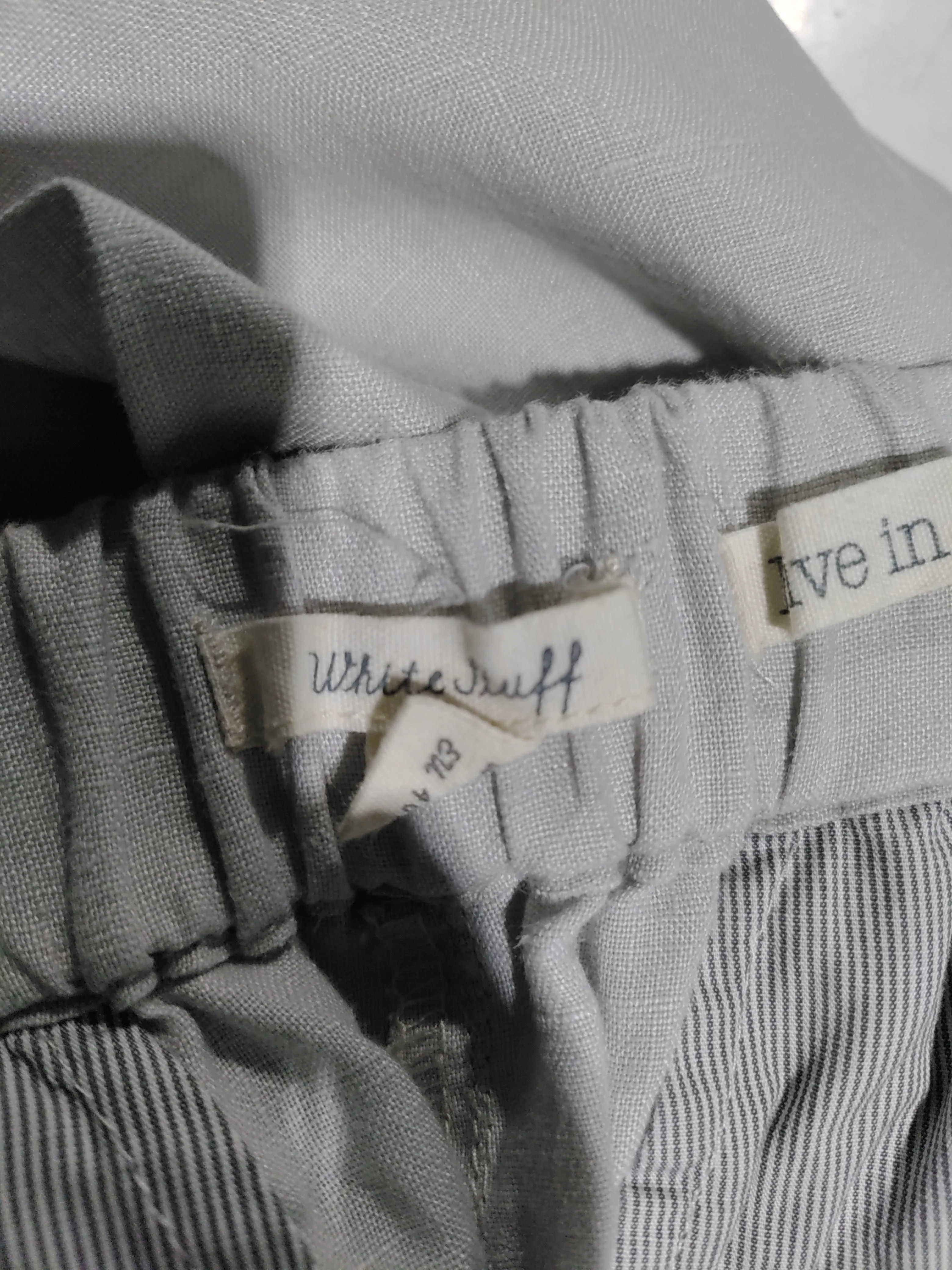 White Stuff Women's Trousers UK 12 Cream 100% Linen Tapered Chino - Image 5
