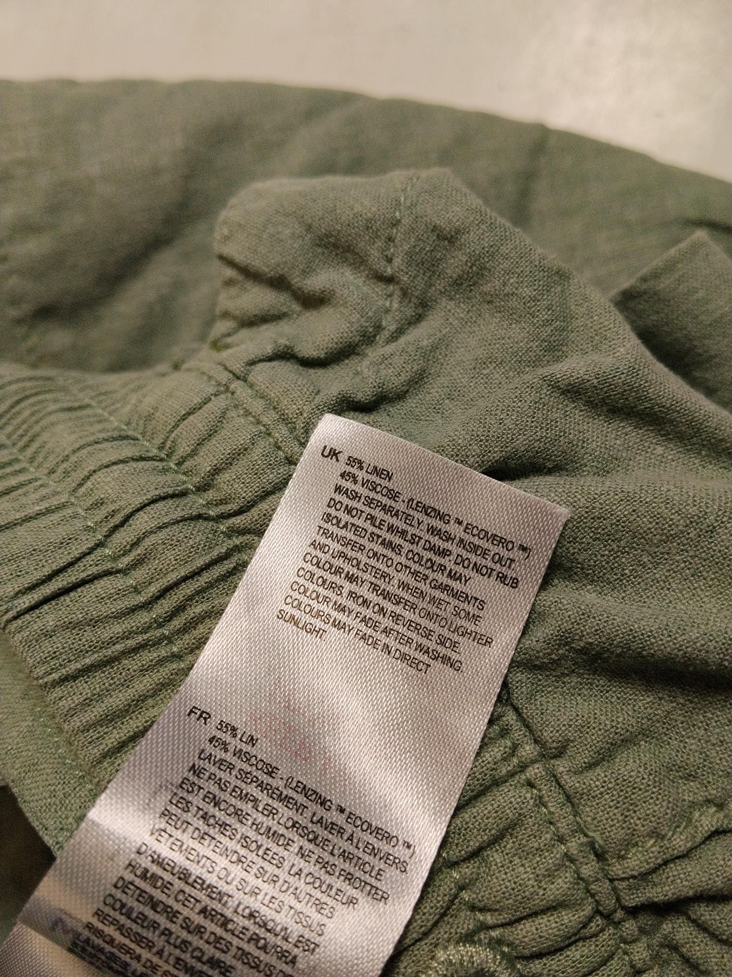 White Stuff Women's Trousers UK 12 Green Linen with Viscose Tapered Cropped - Image 6
