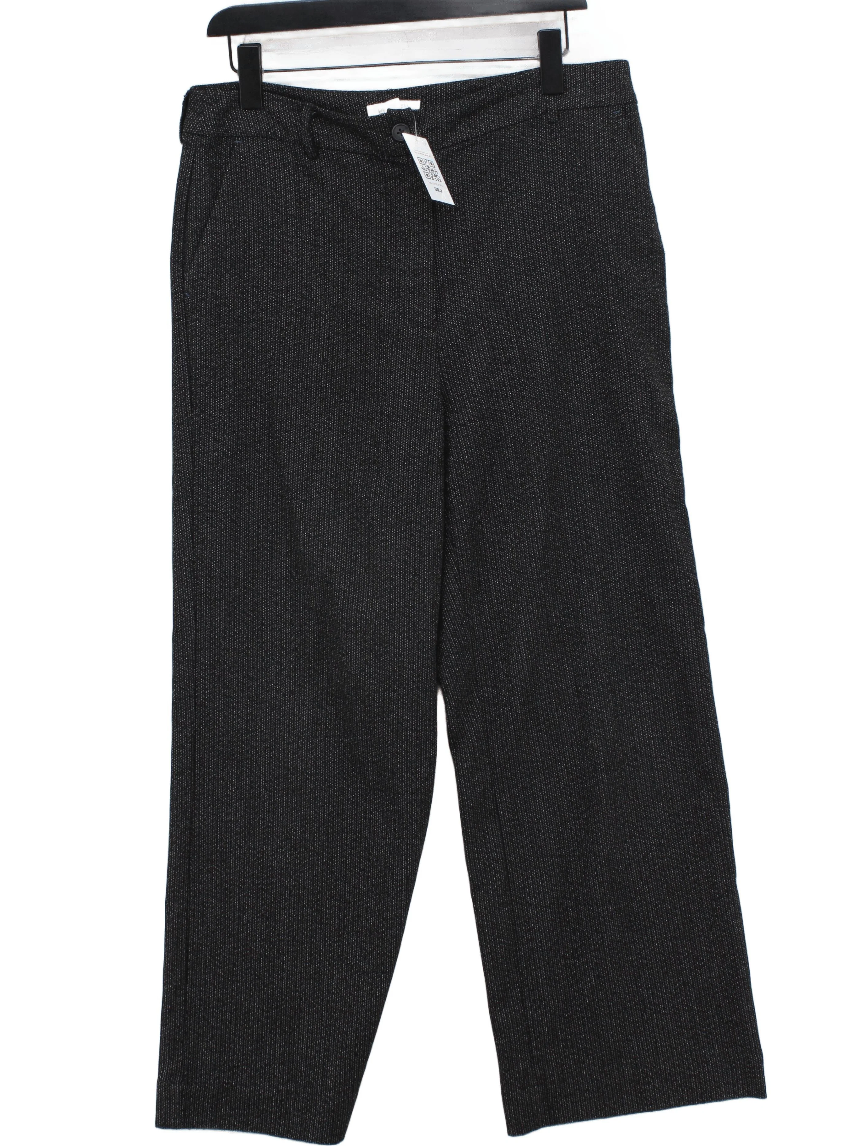 White Stuff Women's Trousers UK 12 Grey Polyester with Viscose, Elastane Chino