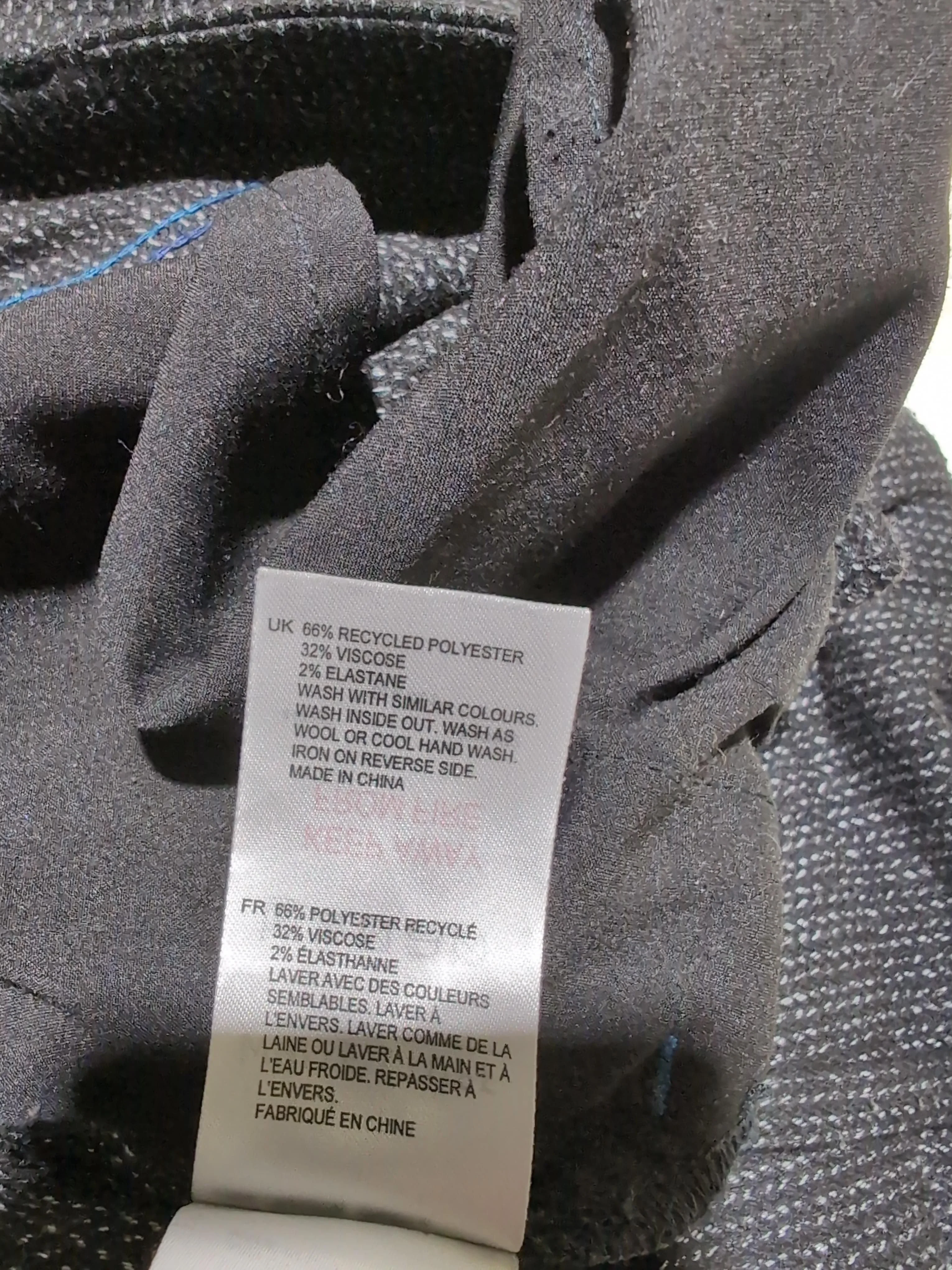 White Stuff Women's Trousers UK 12 Grey Polyester with Viscose, Elastane Chino - Image 6