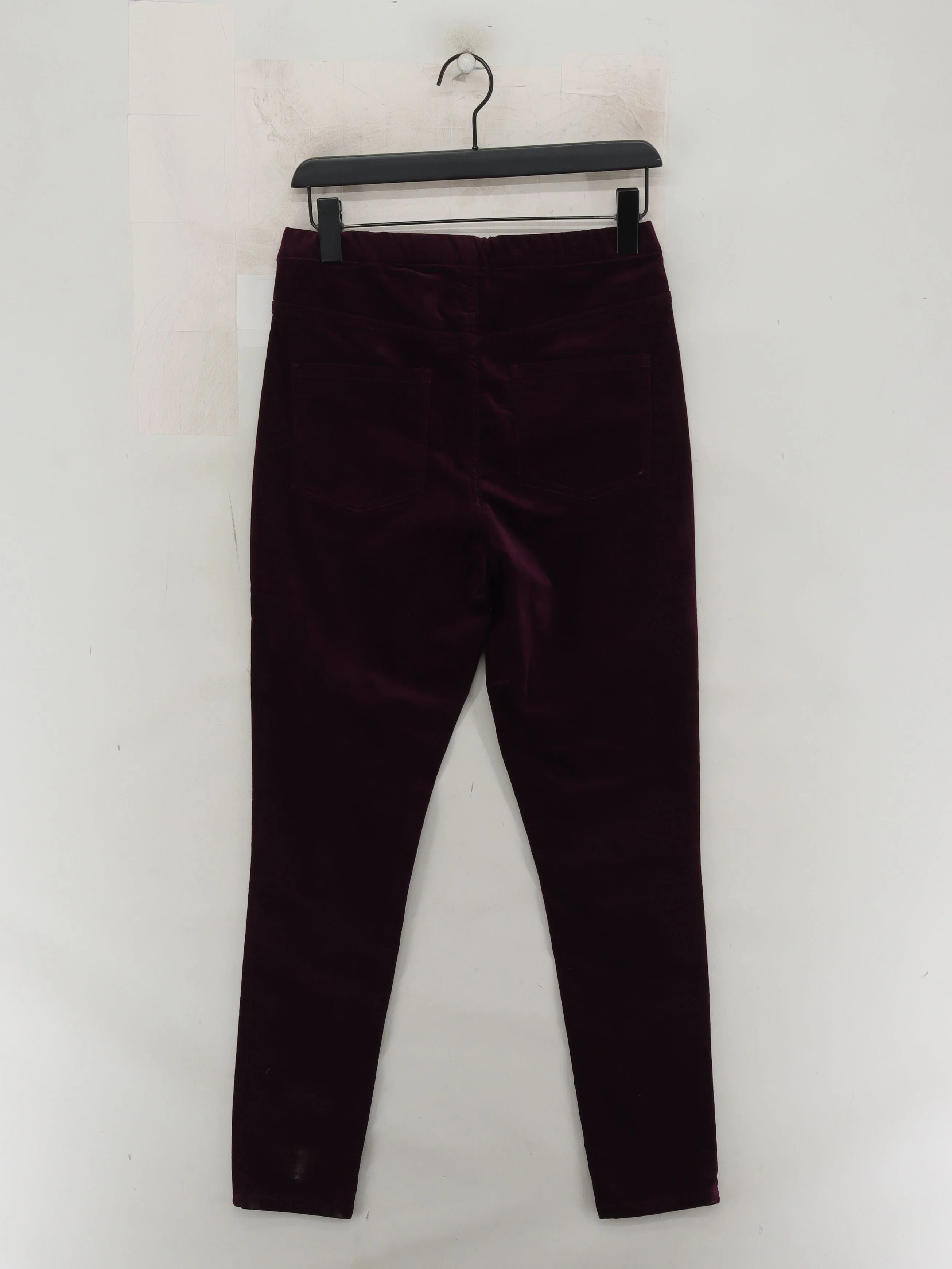 White Stuff Women's Trousers UK 12 Purple Cotton with Elastane Tapered Chino - Image 2